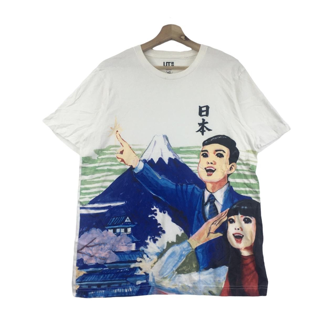 Uniqlo Vtg UNIQLO x KEIKO SOOTOME Nippon Omiyage Manga Tee Shirt Size L / US 10 / IT 46 - 1 Thumbnail