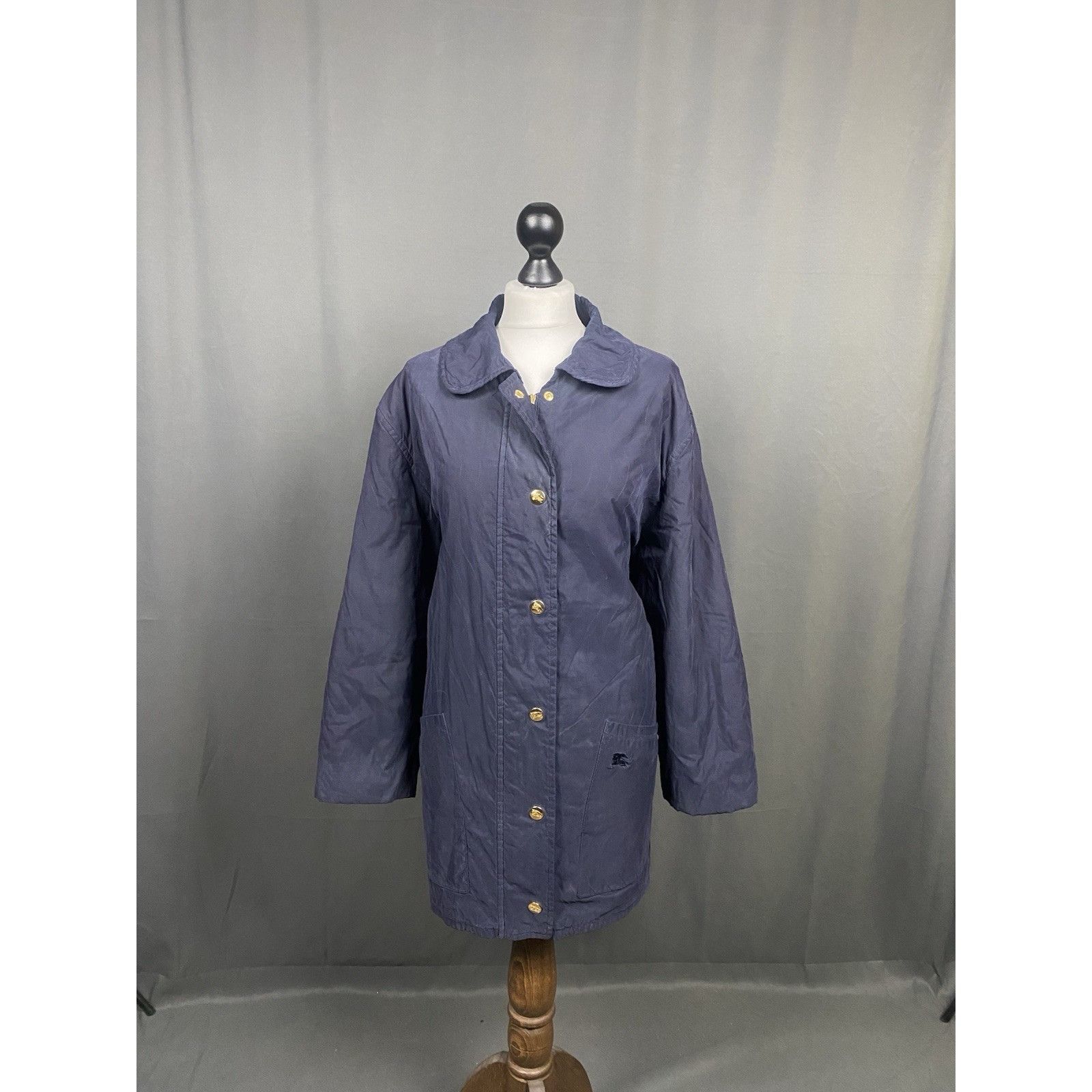 Burberry Burberry Nova Check Lining Vintage Women's Blue Quilted Jack Size XL / US 12-14 / IT 48-50 - 4 Thumbnail