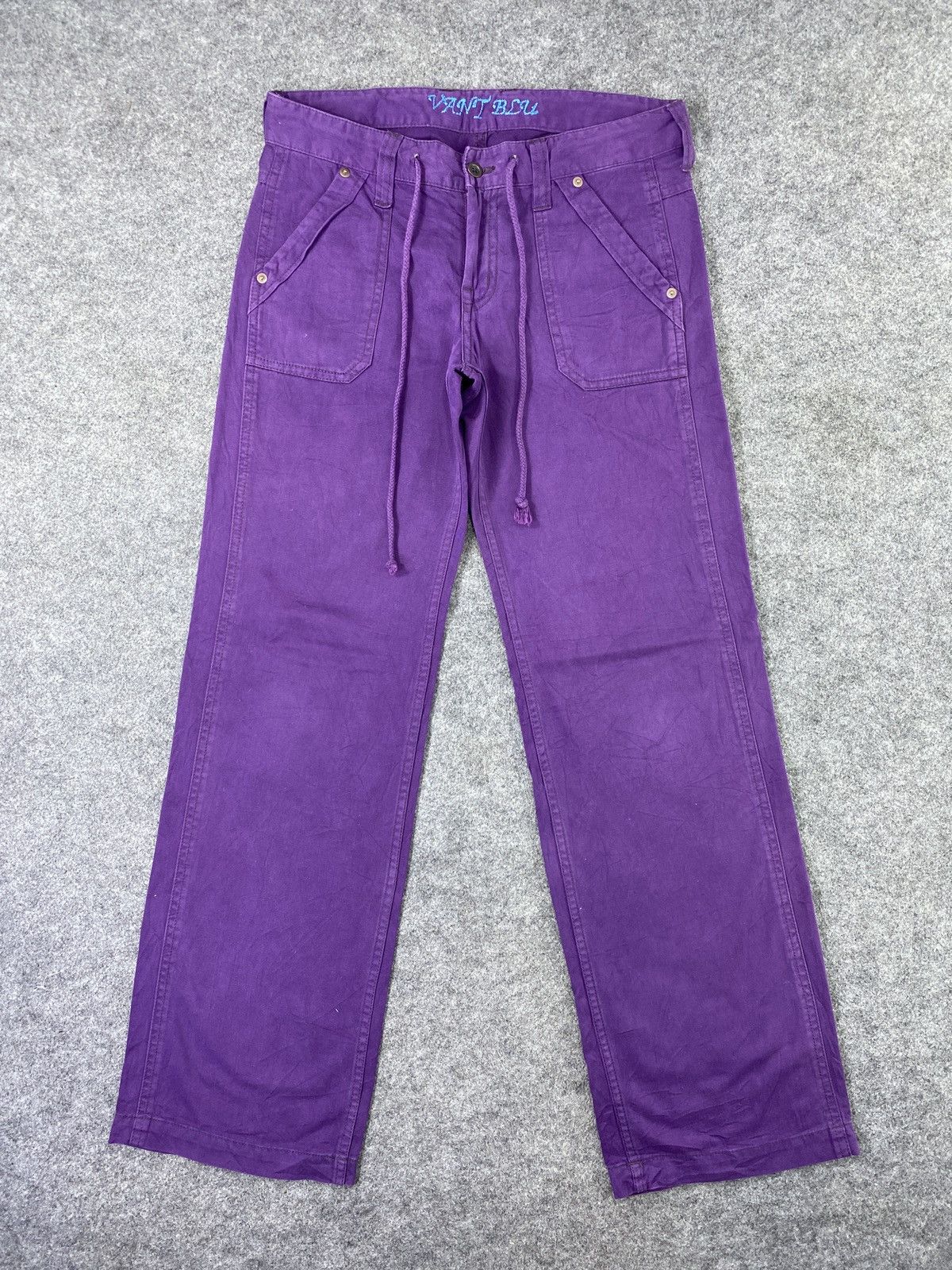 Japanese Brand Japanese Brand Purple pants - J1115 Size US 31 - 1 Thumbnail