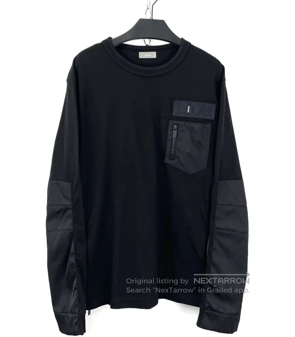 Dior Black Long Sleeve Shirt with Utility Pocket. Size US XS / EU 42 / 0 - 1 Thumbnail