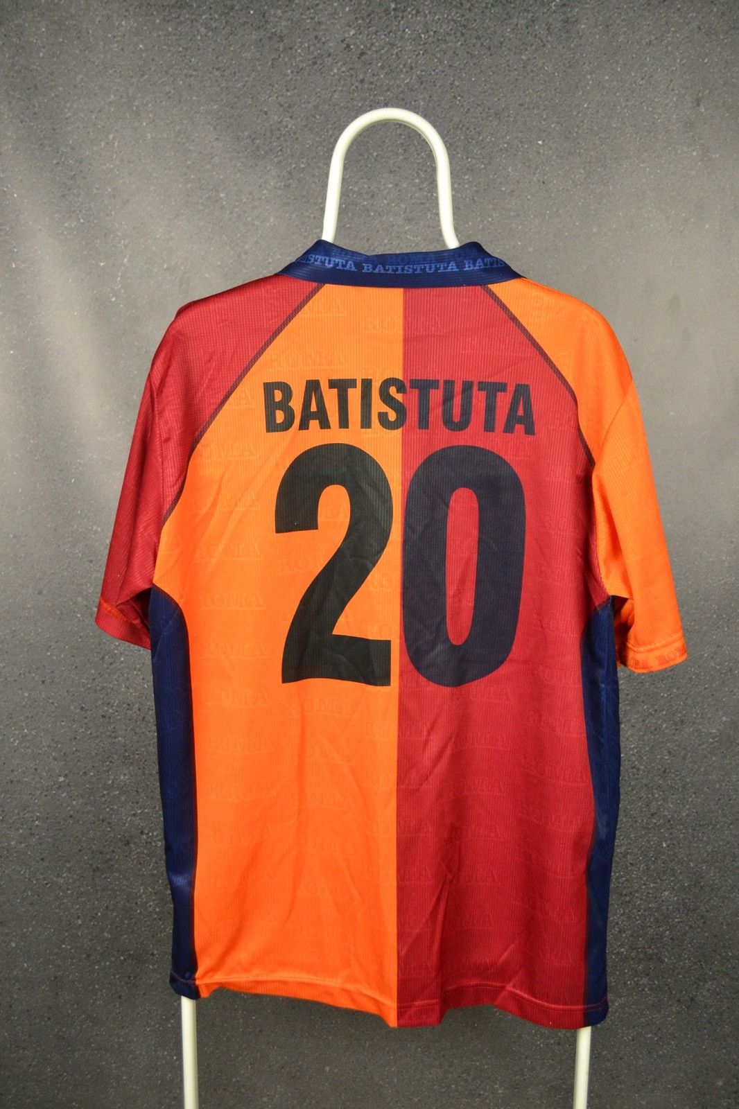Vintage As Roma Vintage Football Shirt Soccer Jersey BATISTUTA #20 Size US L / EU 52-54 / 3 - 1 Thumbnail