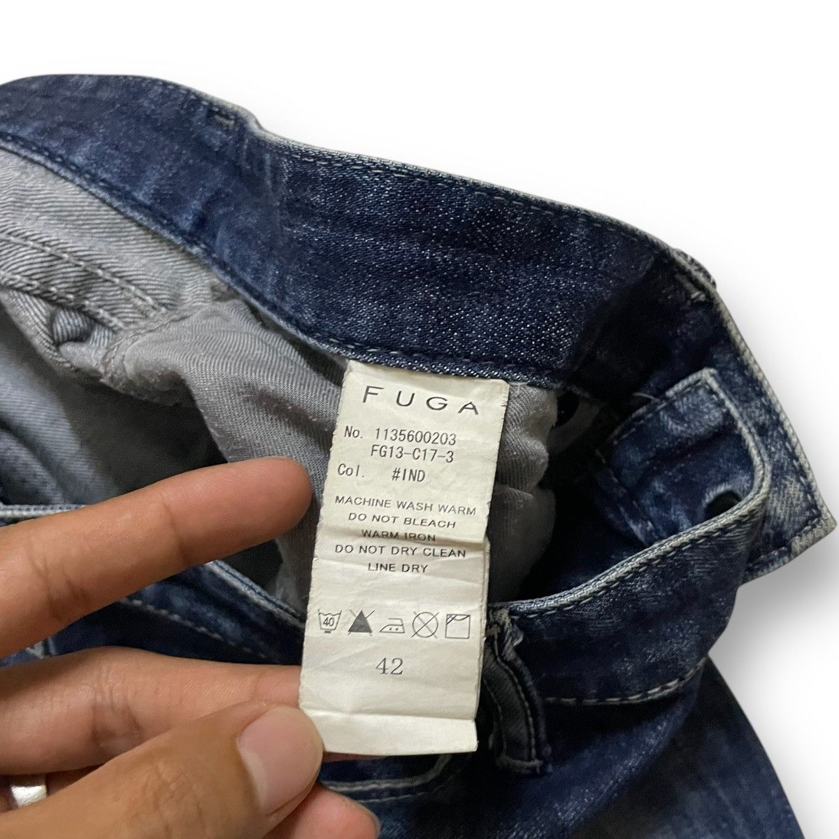 If Six Was Nine ORIGINAL MADE IN JAPAN DESIGNER FUGA JEANS (30×41) FG13-C17 Size US 30 / EU 46 - 19 Thumbnail