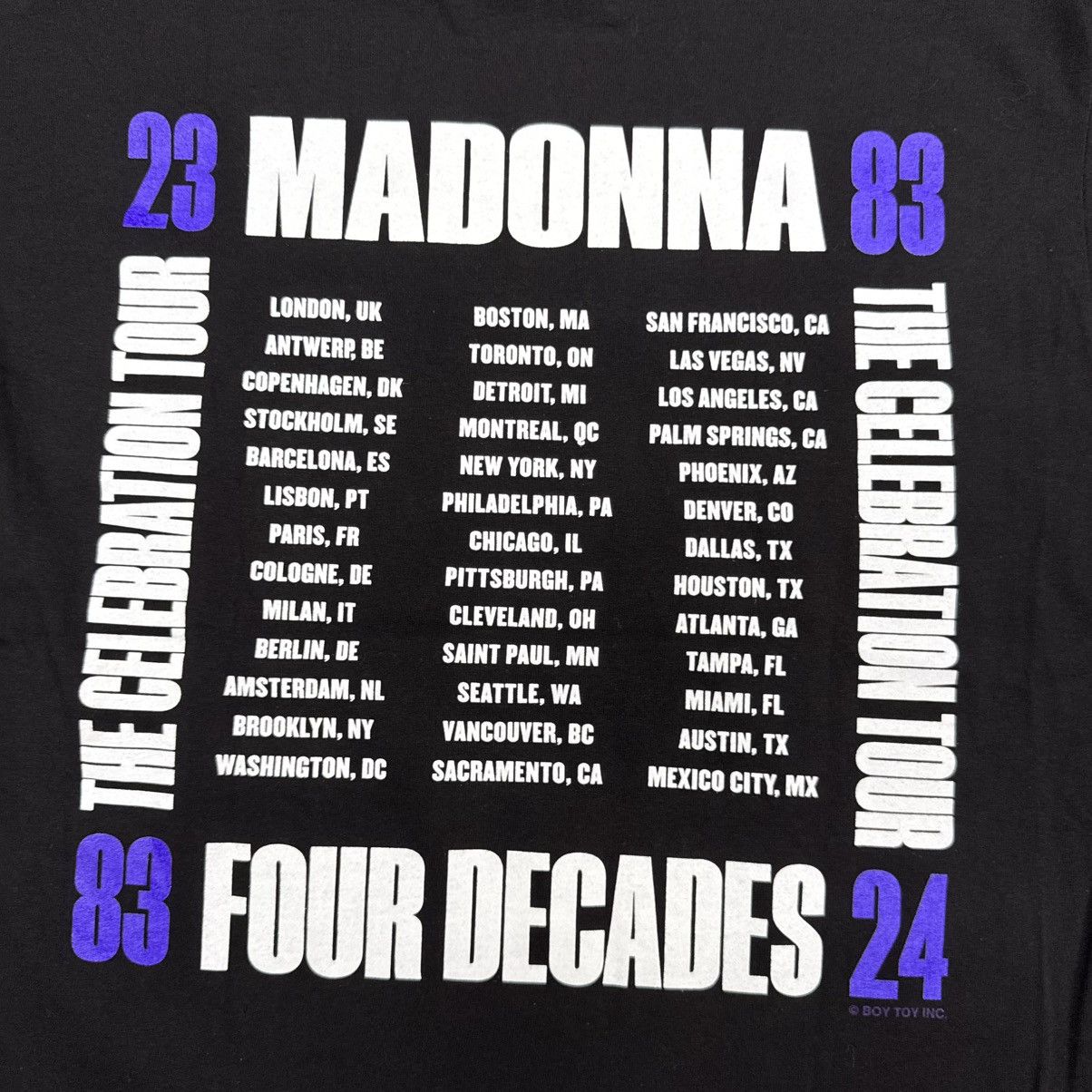 Band Tees Crazy Madonna The Celebration Tour Official Merch Tee Size US M / EU 48-50 / 2 - 7 Thumbnail