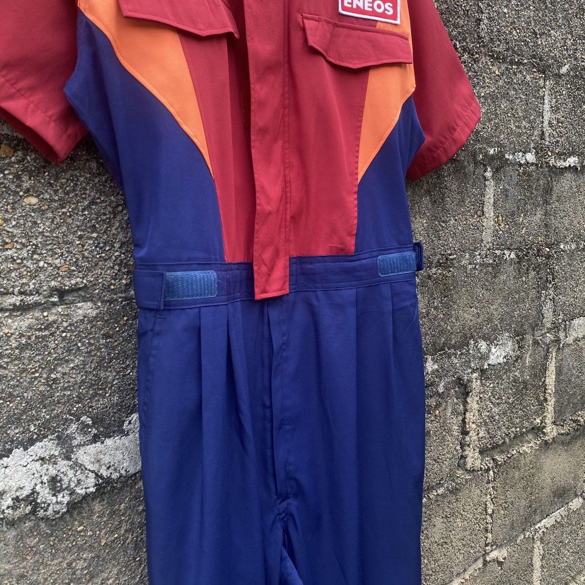 Japanese Brand Vintage Japan Jdn Eneos Oil Jumpsuit Coveralls Short Sleeve Size US 34 / EU 50 - 5 Thumbnail