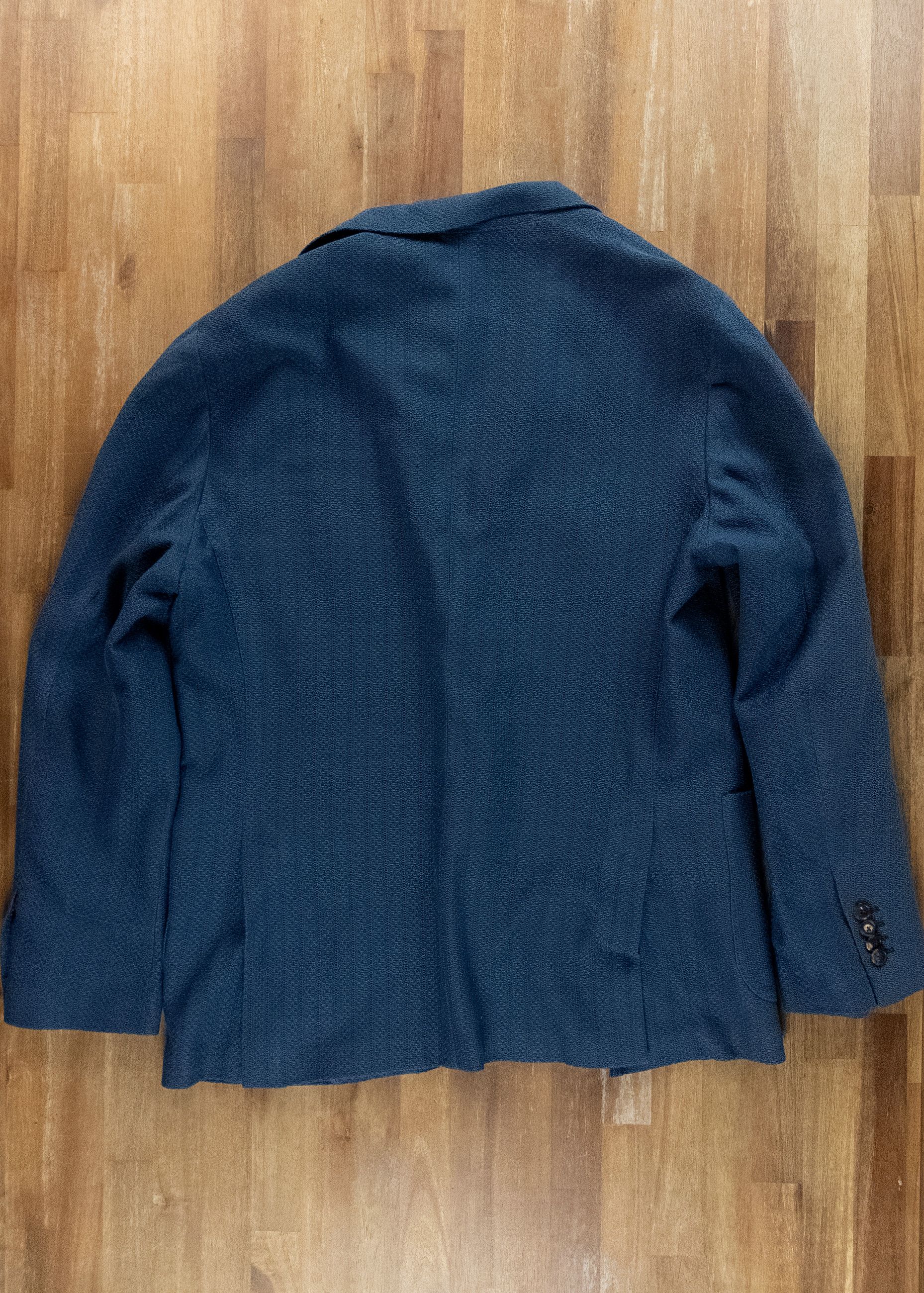 Lardini LARDINI blue knit effect cotton blazer jacket 44 54 Size 44R - 17 Thumbnail