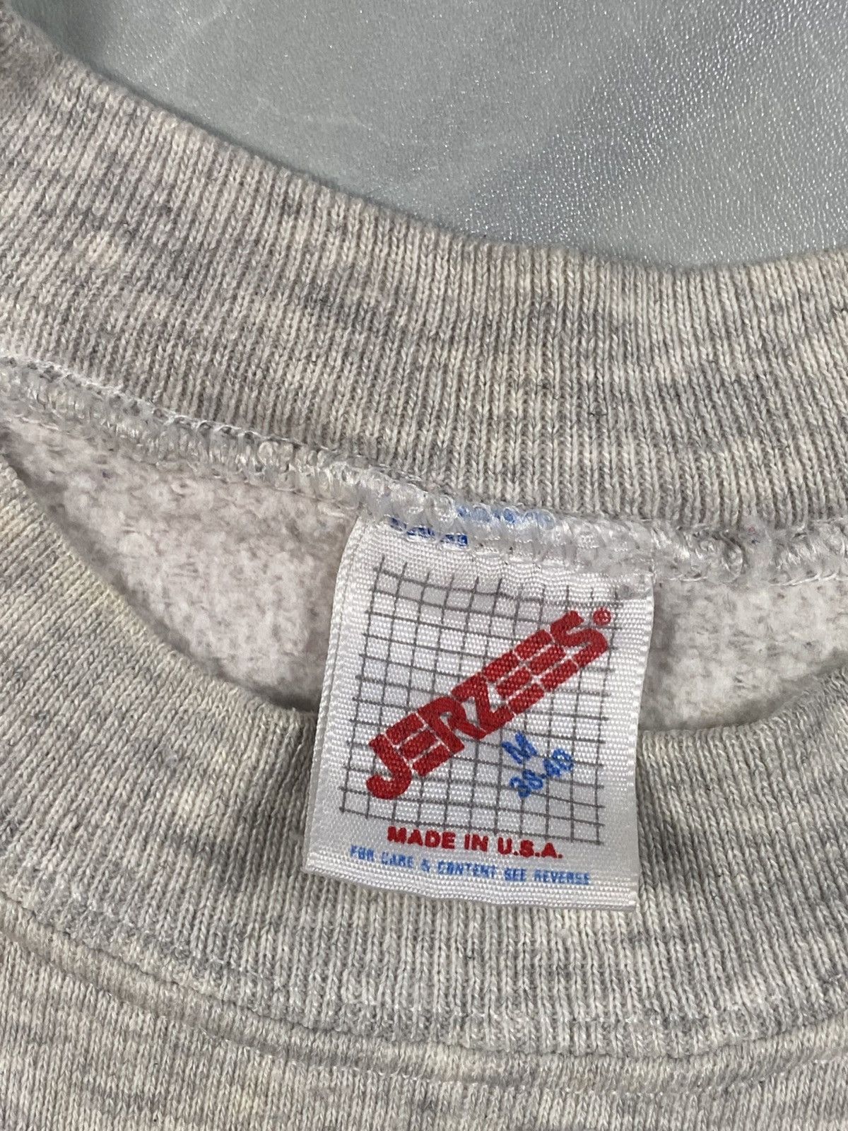 Jerzees Vintage Late 80s American Safety Shelby Wording Crewneck Size S / US 4 / IT 40 - 6 Thumbnail