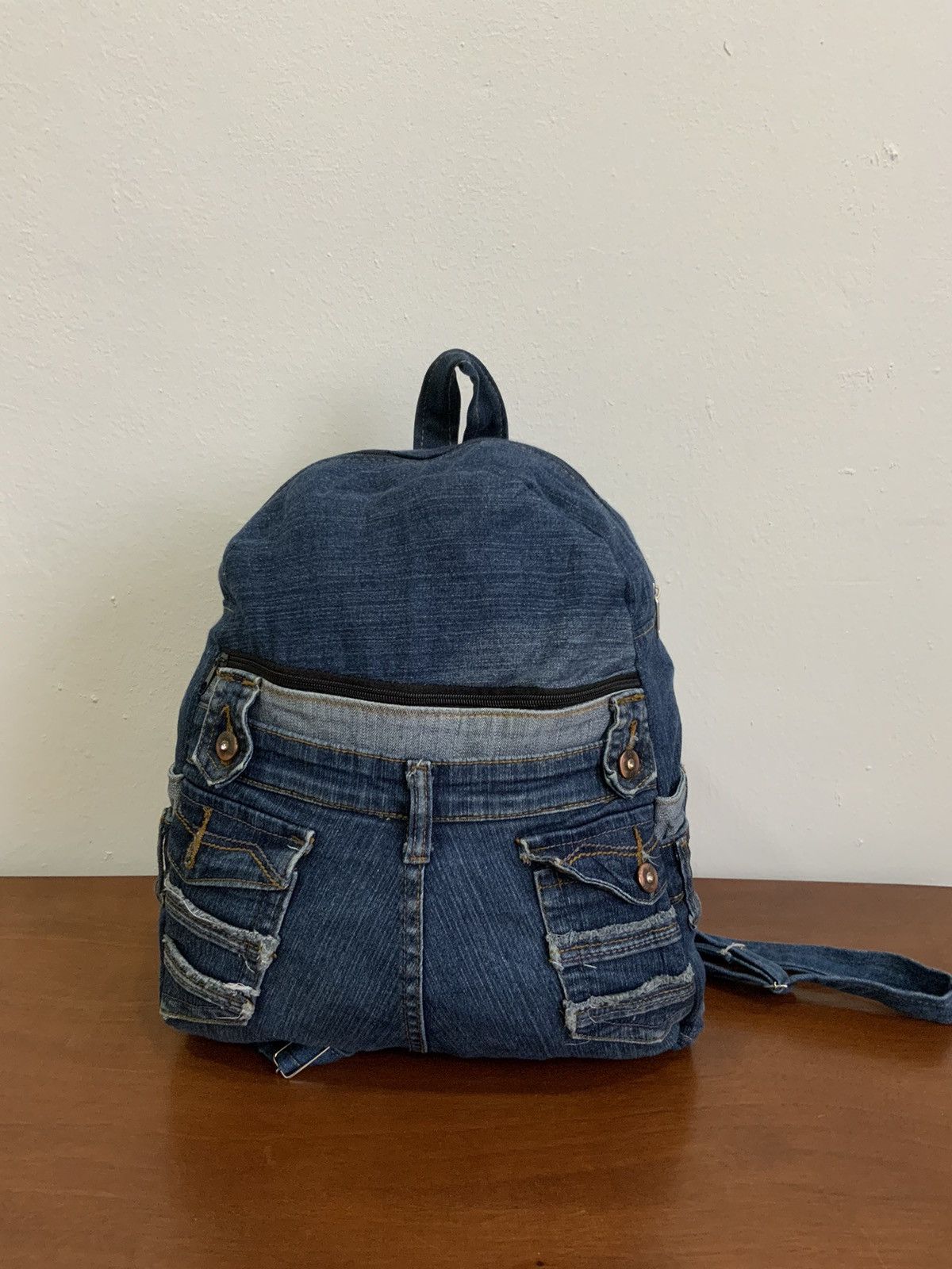 Seditionaries Denime Distressed Streetwear Japan Backpack Size ONE SIZE - 2 Thumbnail