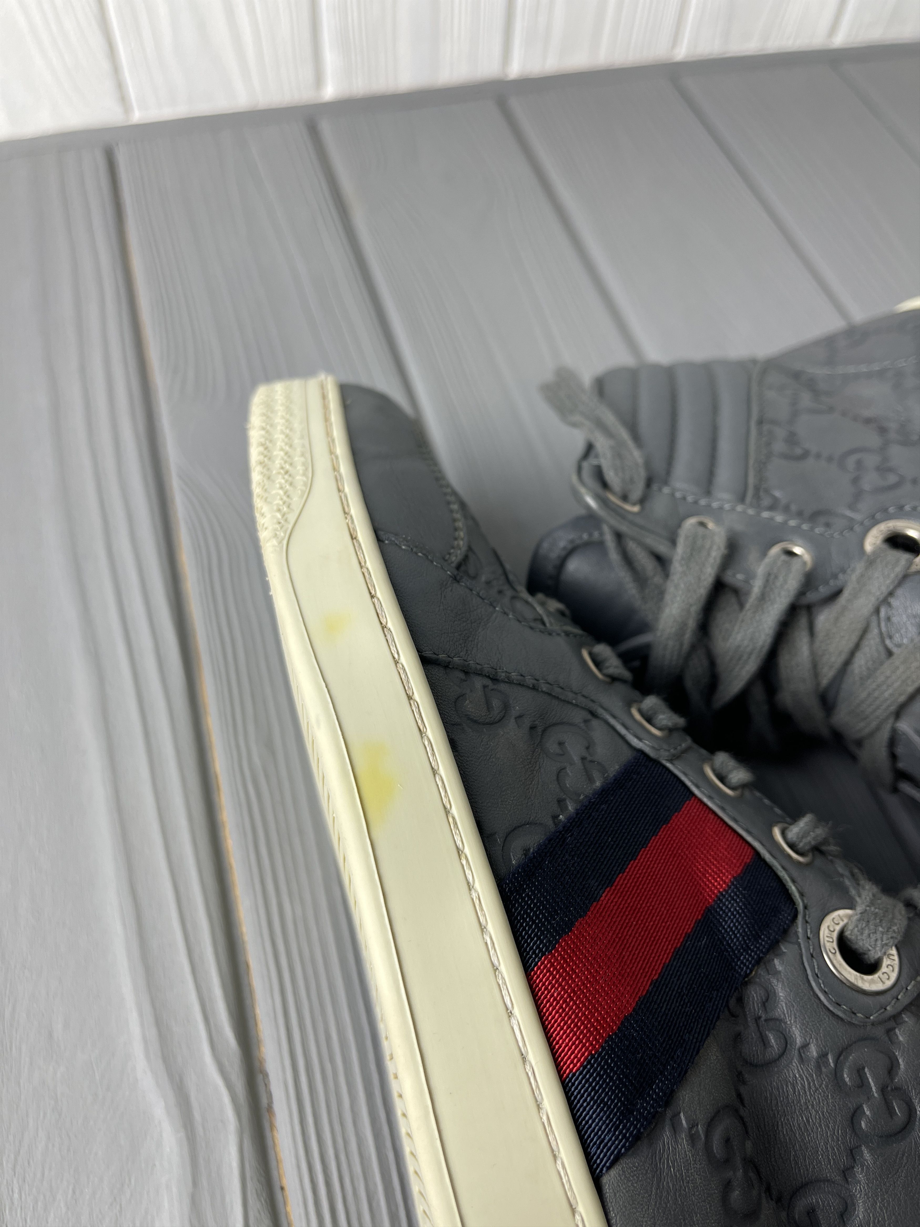 Gucci Gucci High Top Sneakers Size US 5.5 / EU 38 - 12 Thumbnail