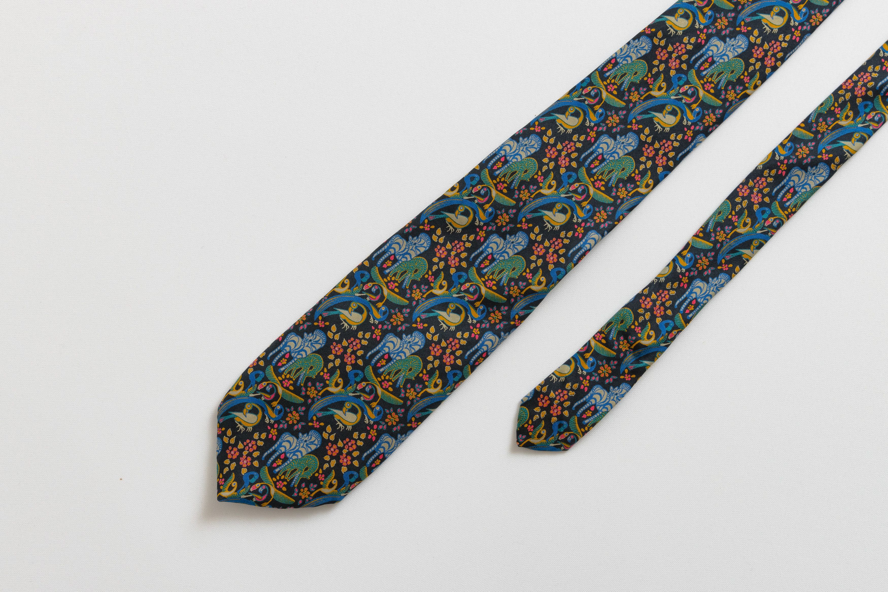 Pierre Balmain Pierre Balmain Tie animals crazy print necktie silk tie 071 Size ONE SIZE - 1 Thumbnail