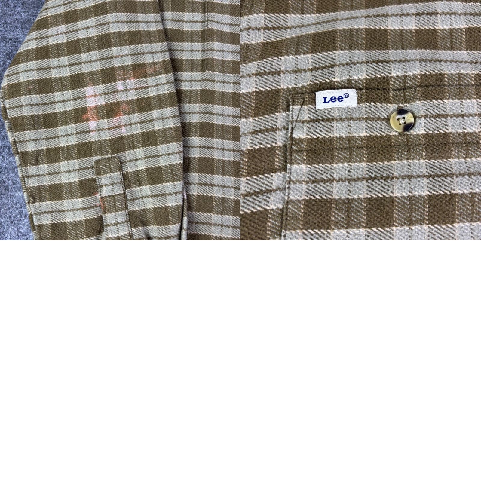 Lee VINTAGE Lee Workwear Plaid Flannel Button Up Shirt Men's XXL Brown Green 90s Mens Size US XXL / EU 58 / 5 - 8 Thumbnail