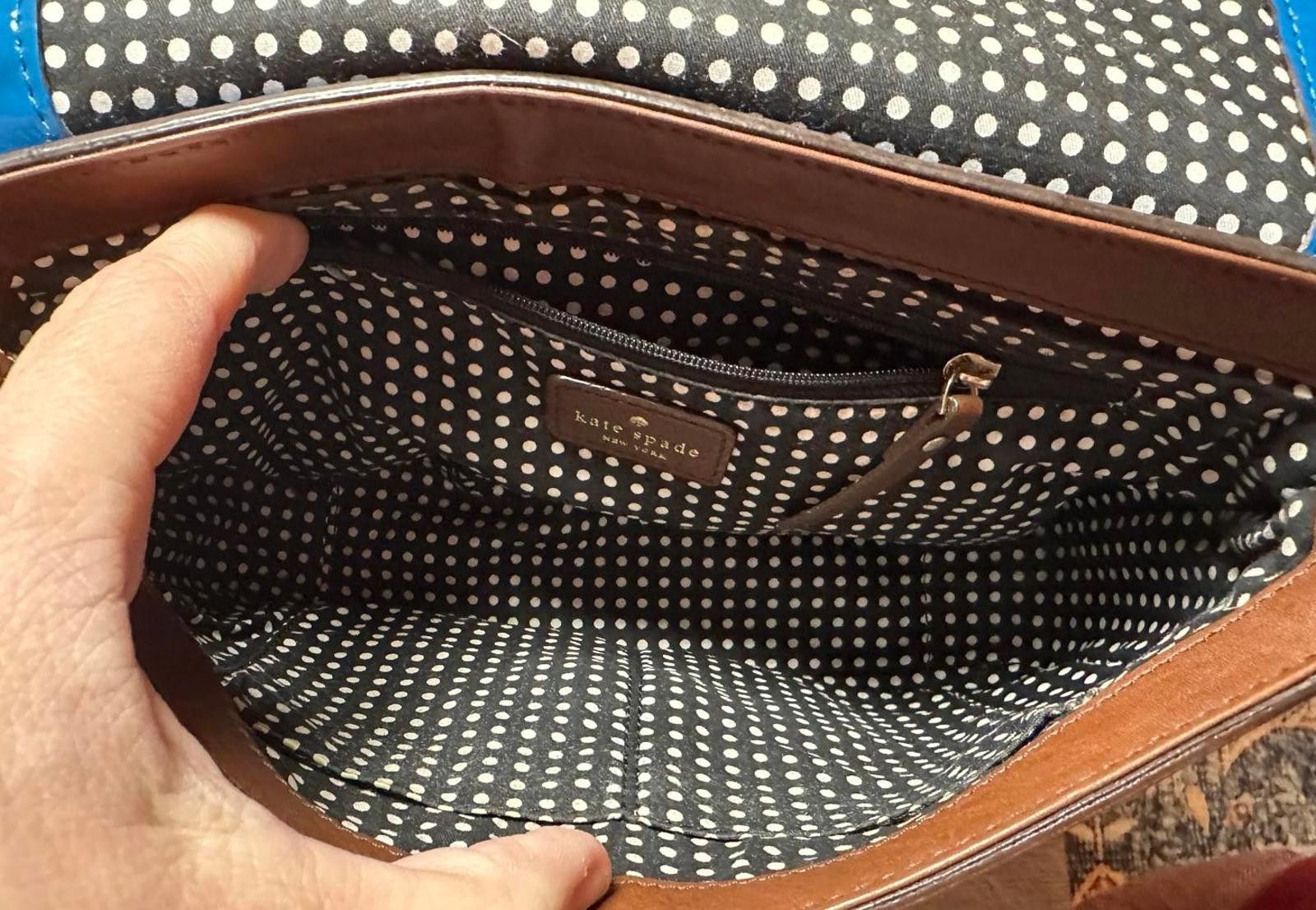 Other Kate Spade Blue Patent Leather Crossbody Bag EUC Size ONE SIZE - 5 Thumbnail