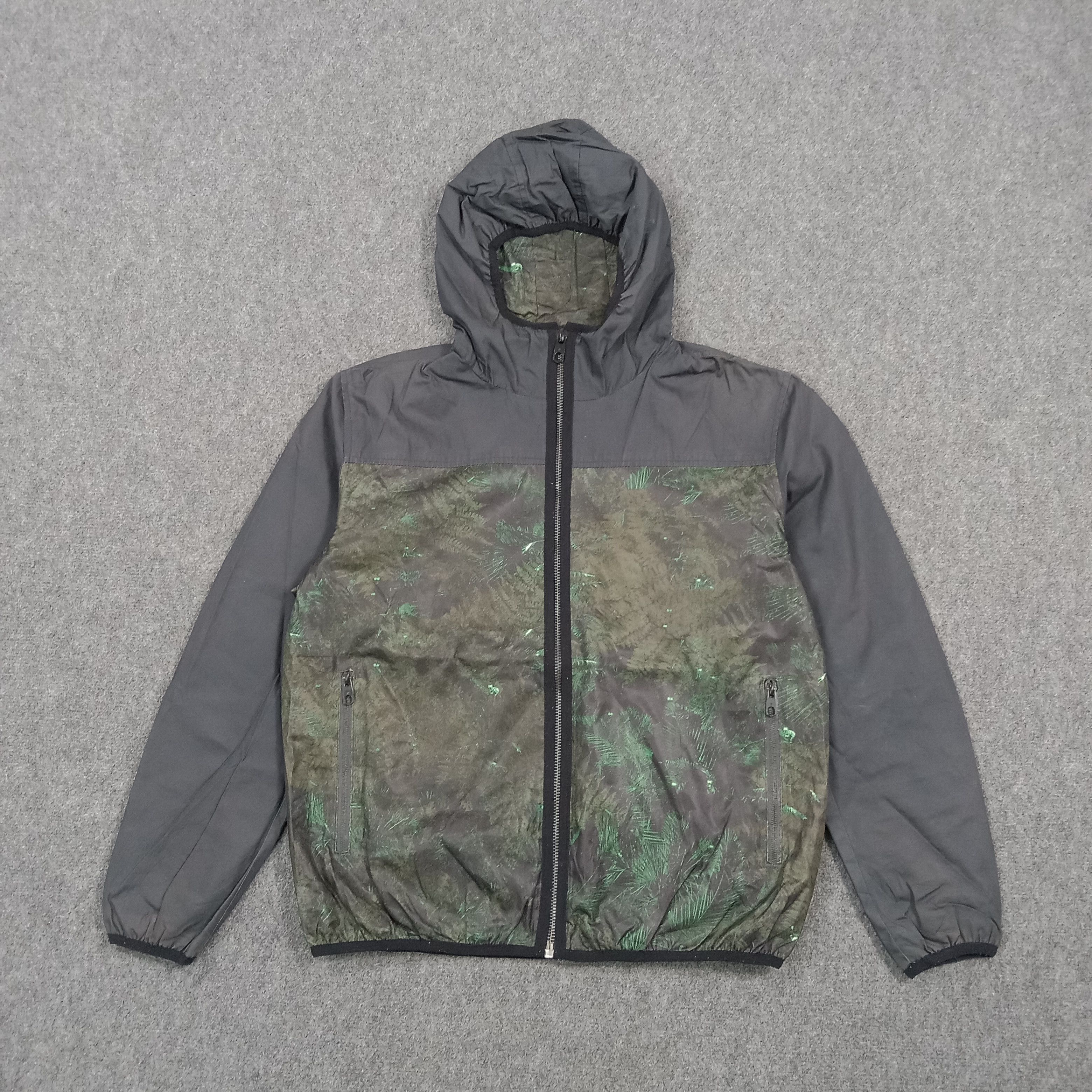 General Research Zara Man Floral Windbreaker Jacket Botanical C289N5 Size US XXS / EU 40 - 1 Thumbnail