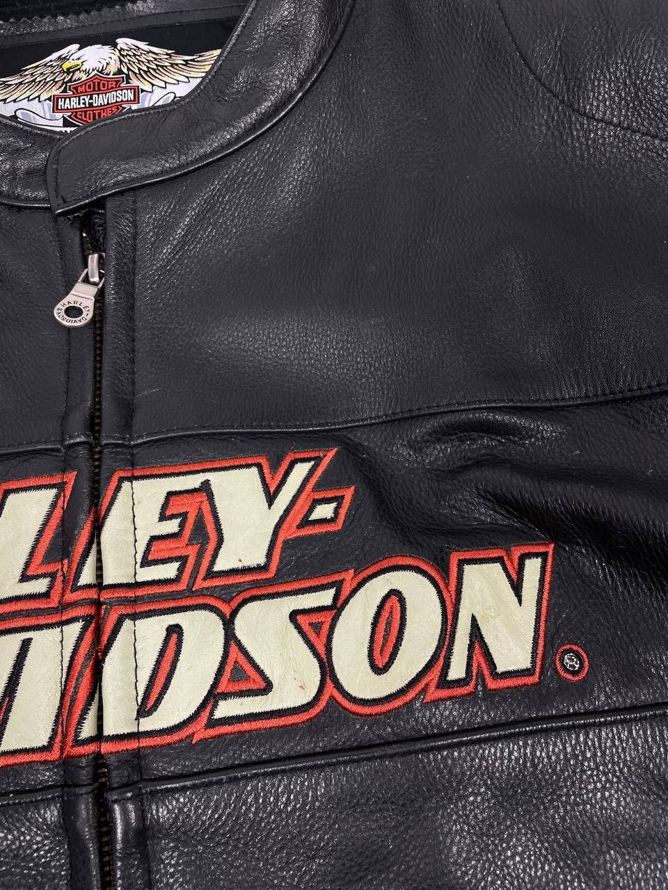 Harley Davidson Vintage Harley Davidson Motorcycle Leather Jacket Biker 90s Size US XXL / EU 58 / 5 - 7 Thumbnail