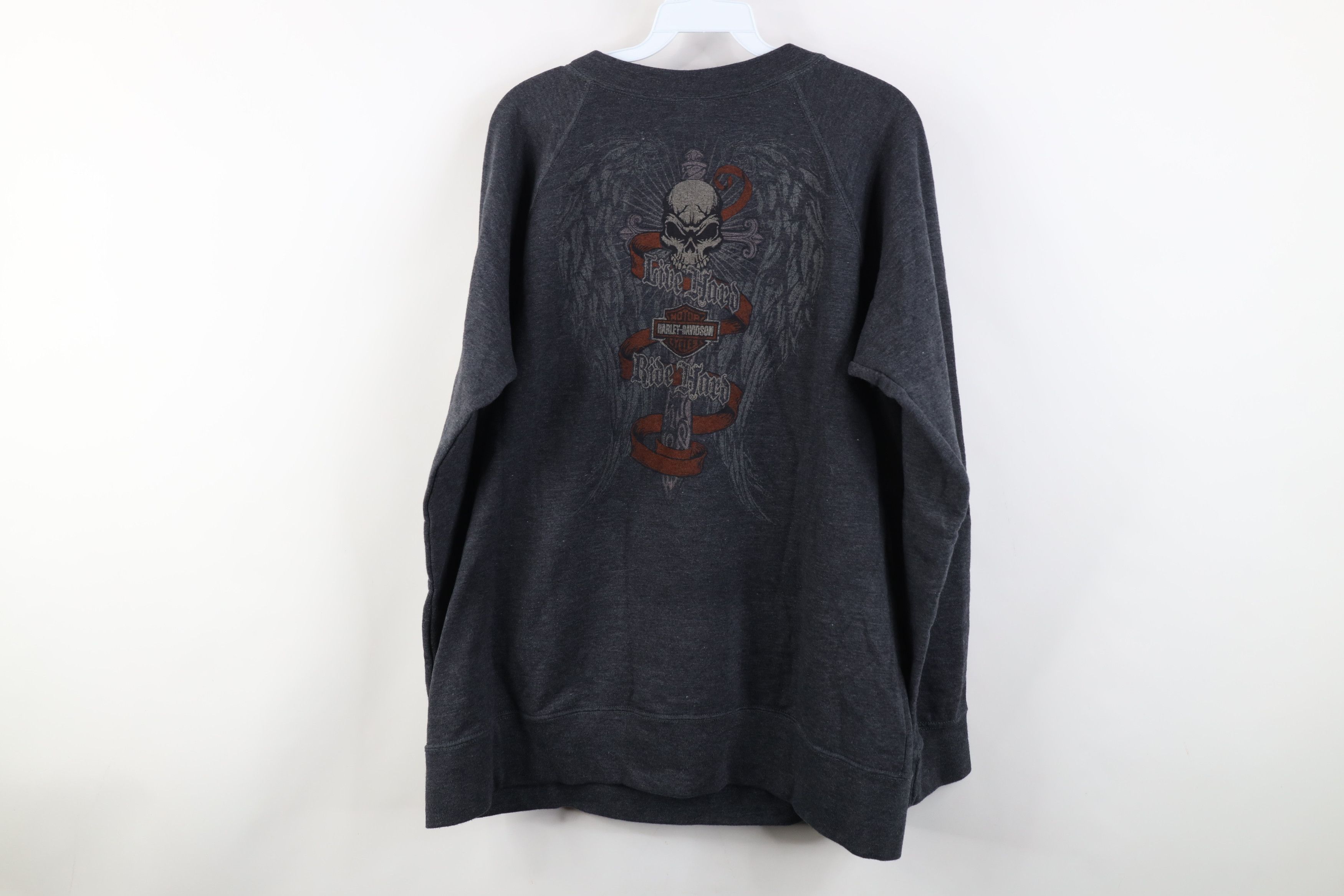 Harley Davidson Vintage Y2K Harley Davidson Tribal French Terry Sweatshirt Size XL / US 12-14 / IT 48-50 - 14 Thumbnail