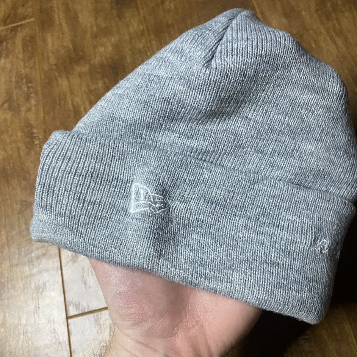New Era × Supreme Authentic Supreme FW18 Heather Grey Box Logo Beanie Size ONE SIZE - 2 Thumbnail