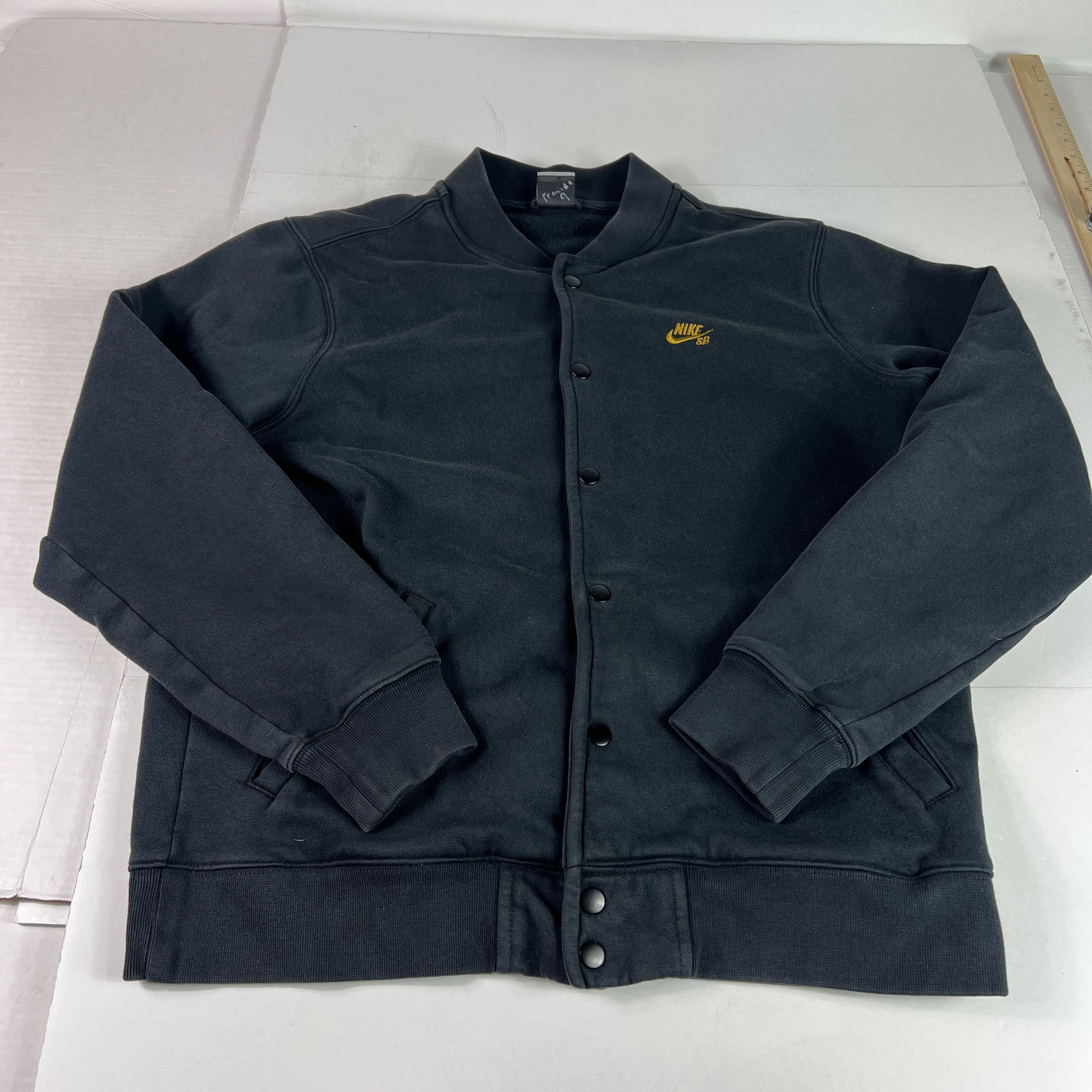Nike SB Nike SB Skateboarding Jacket Black Faded Snap Button Bomber Size US M / EU 48-50 / 2 - 1 Thumbnail