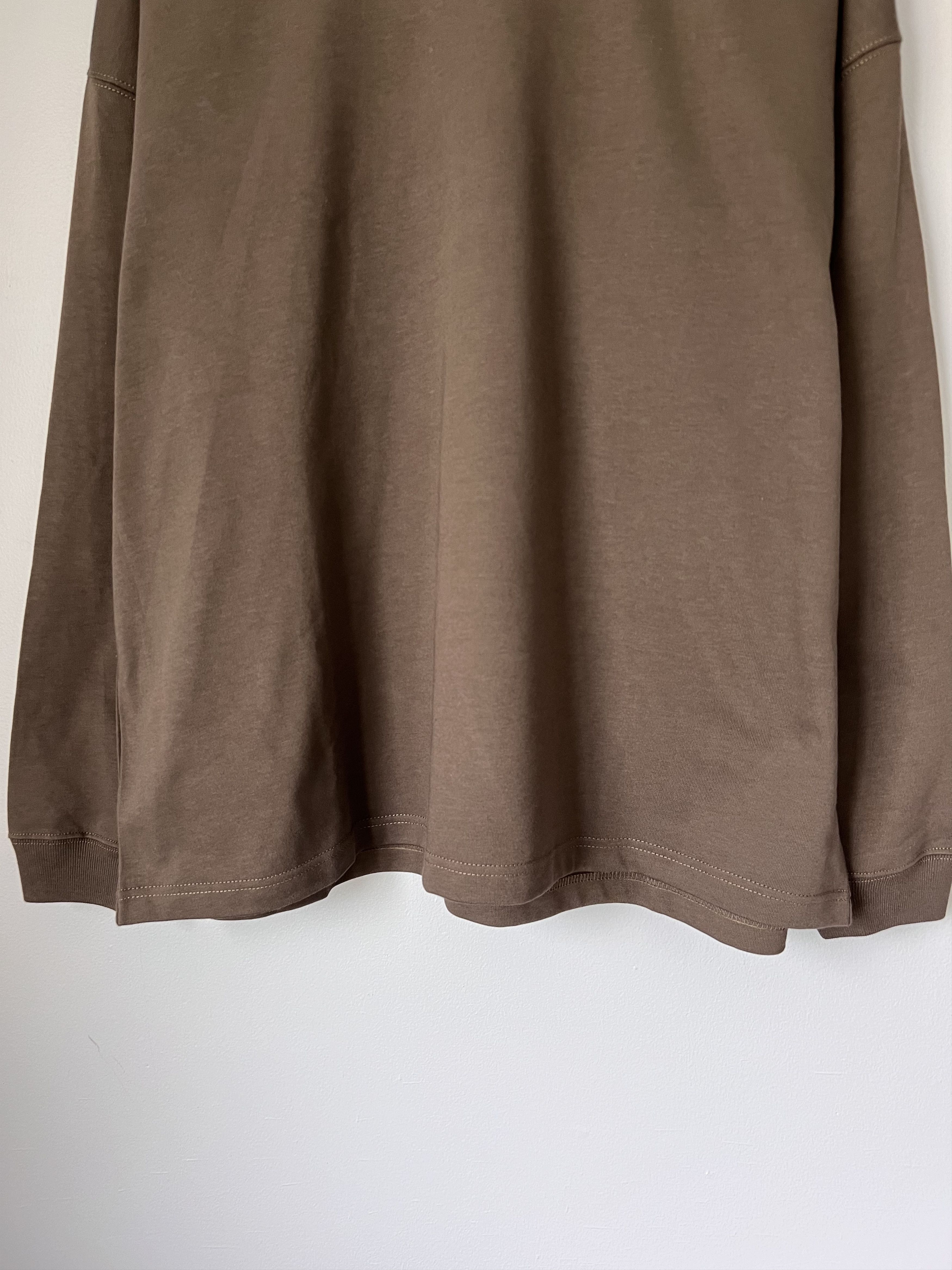 Bottega Veneta Bottega Veneta Heavy Jap Jersey LS Shirt in Brown Size US M / EU 48-50 / 2 - 3 Thumbnail