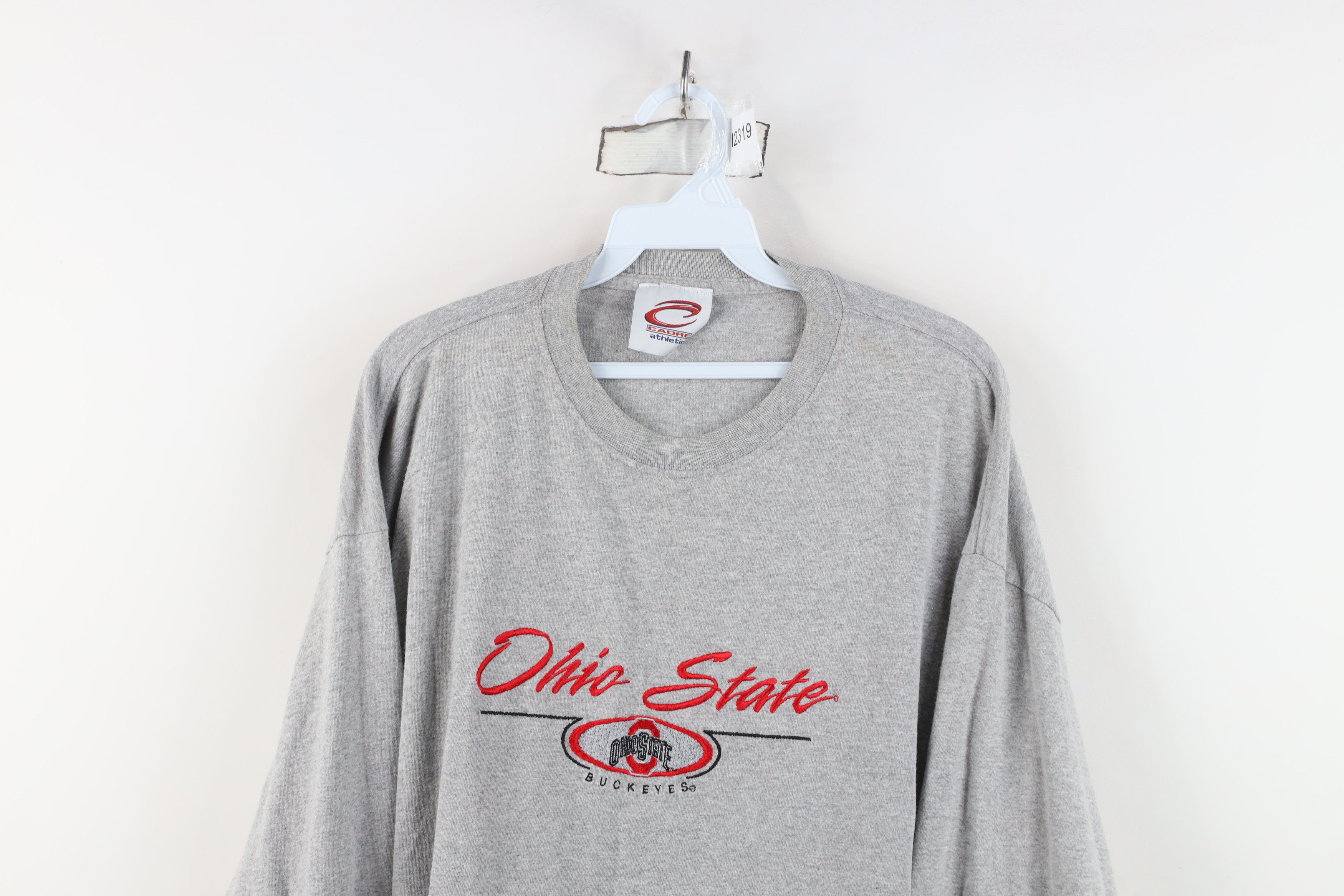 Vintage Vintage 90s Script Ohio State University Long Sleeve T-Shirt Size US XXL / EU 58 / 5 - 2 Thumbnail