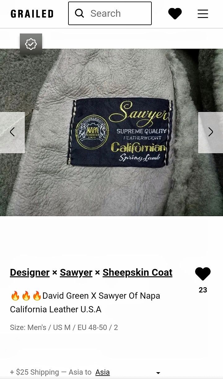 Sawyer of Napa 🔥🔥🔥David Green X Sawyer Of Napa California Leather U.S.A Size US M / EU 48-50 / 2 - 12 Thumbnail