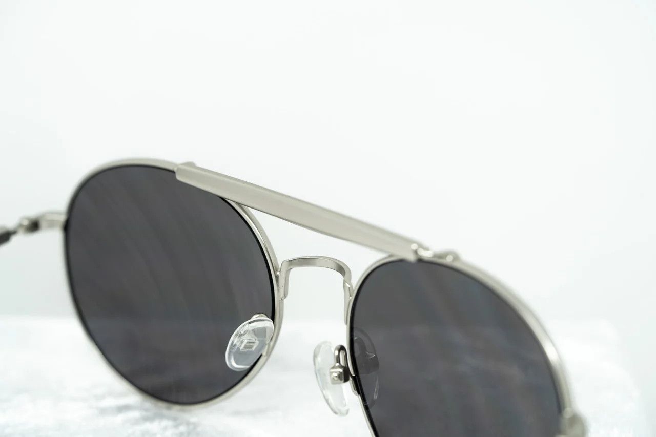 Yohji Yamamoto Yohji Yamamoto Sunglasses Round Silver and Grey Size ONE SIZE - 10 Thumbnail