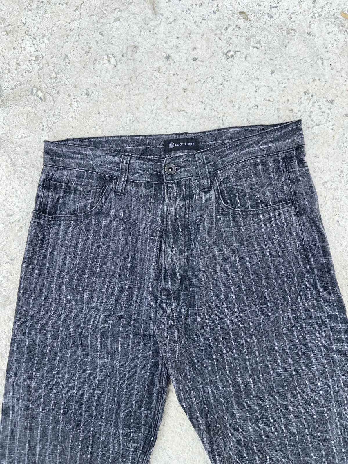 If Six Was Nine × Japanese Brand × Vintage Vintage Hickory Stripe Denim Size US 30 / EU 46 - 15 Thumbnail