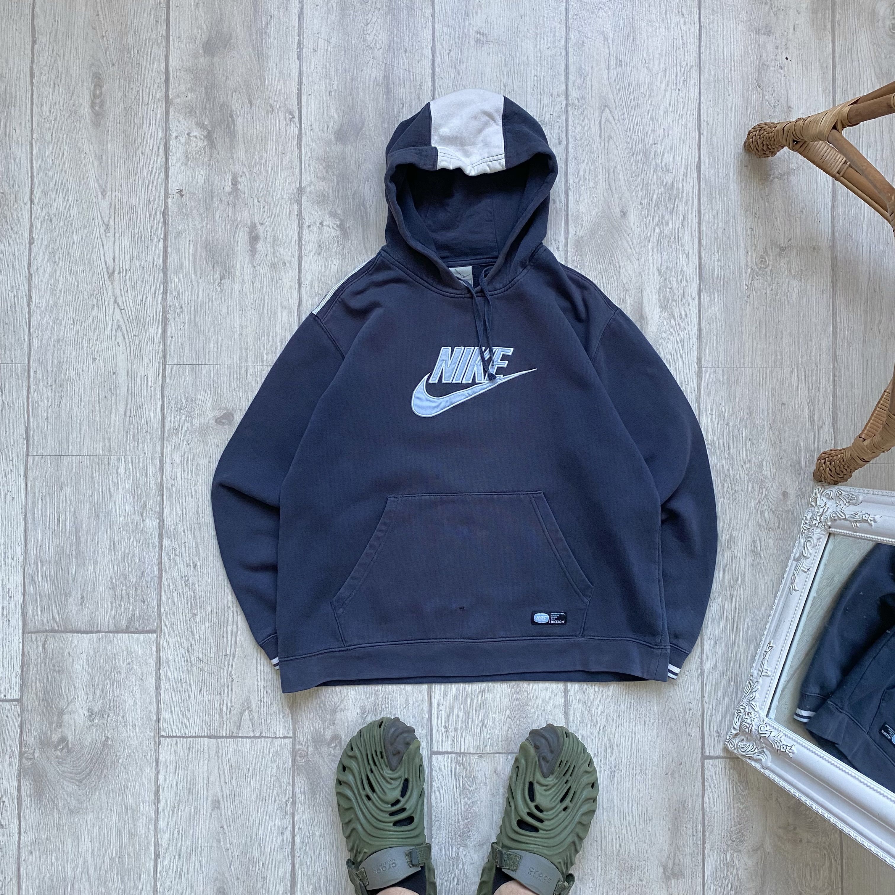 Nike Vintage Faded Nike Hoodie Center logo swoosh Size US XS / EU 42 / 0 - 1 Thumbnail