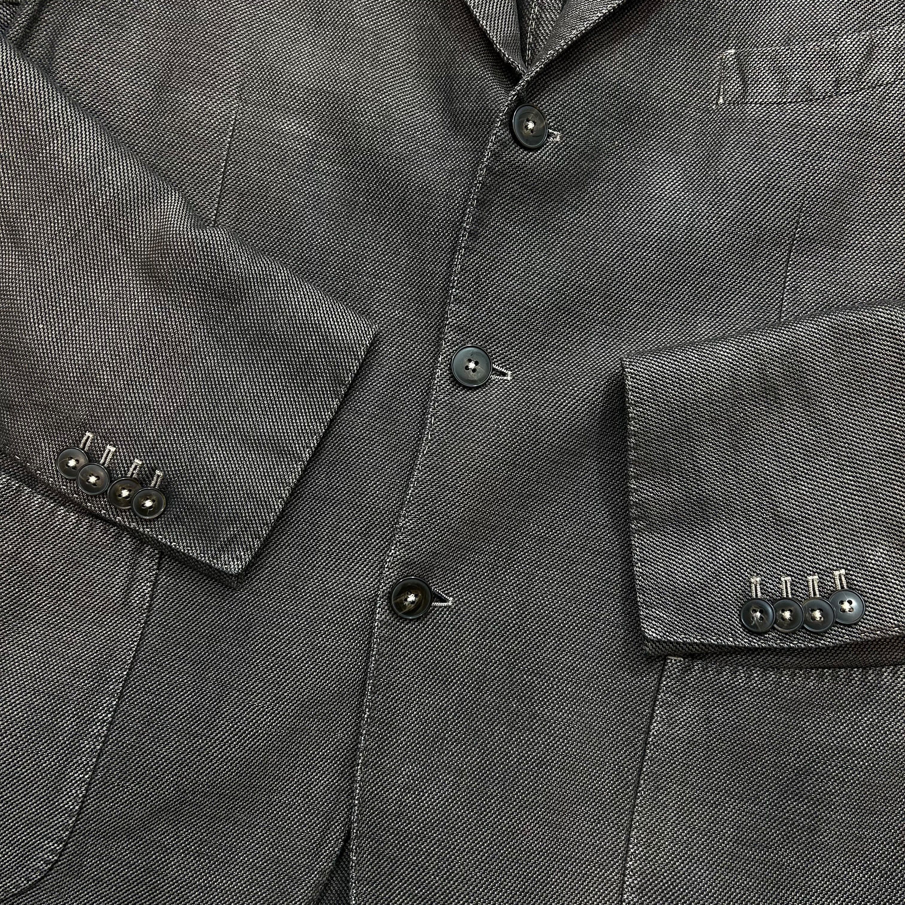 L.B.M. 1911 × Luigi Bianchi LBM 1911 Brown Linen Cotton Blazer Jacket Sport Coat 54 Size 44R - 5 Thumbnail