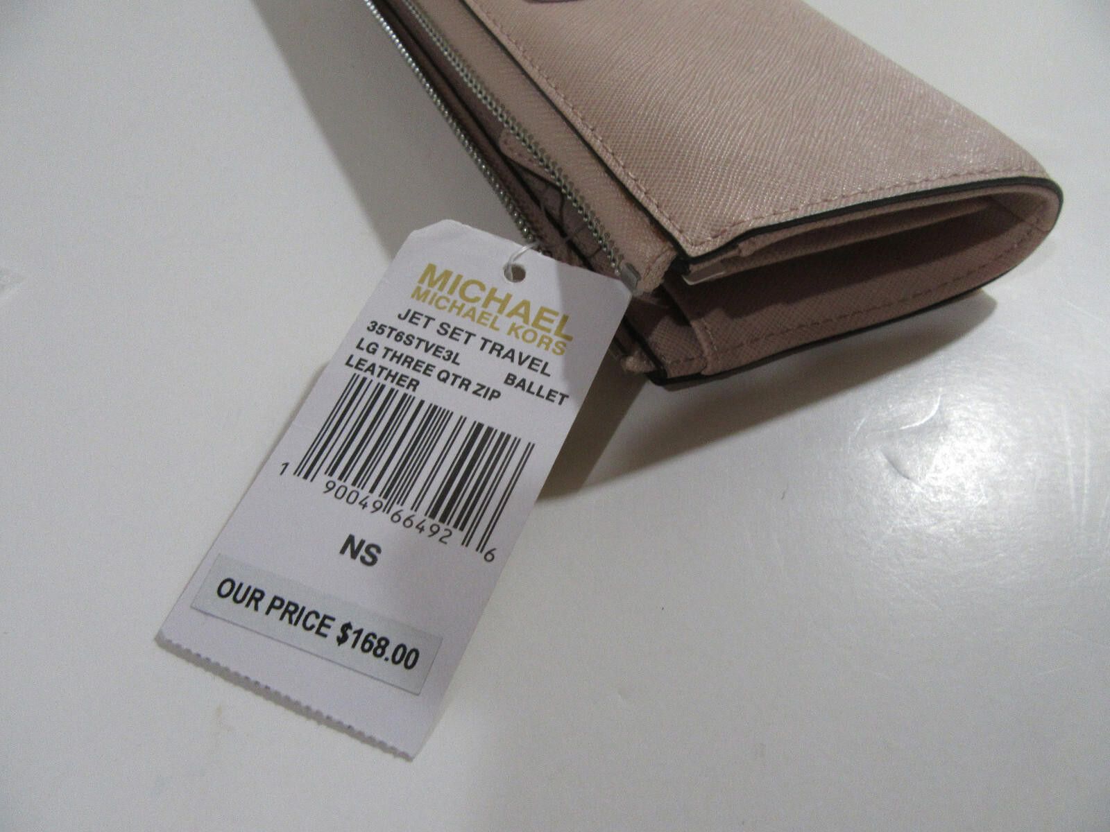 Michael Kors Michael Kors Jet Set Travel Three Quarter Zip Leather Wallet Size ONE SIZE - 4 Thumbnail