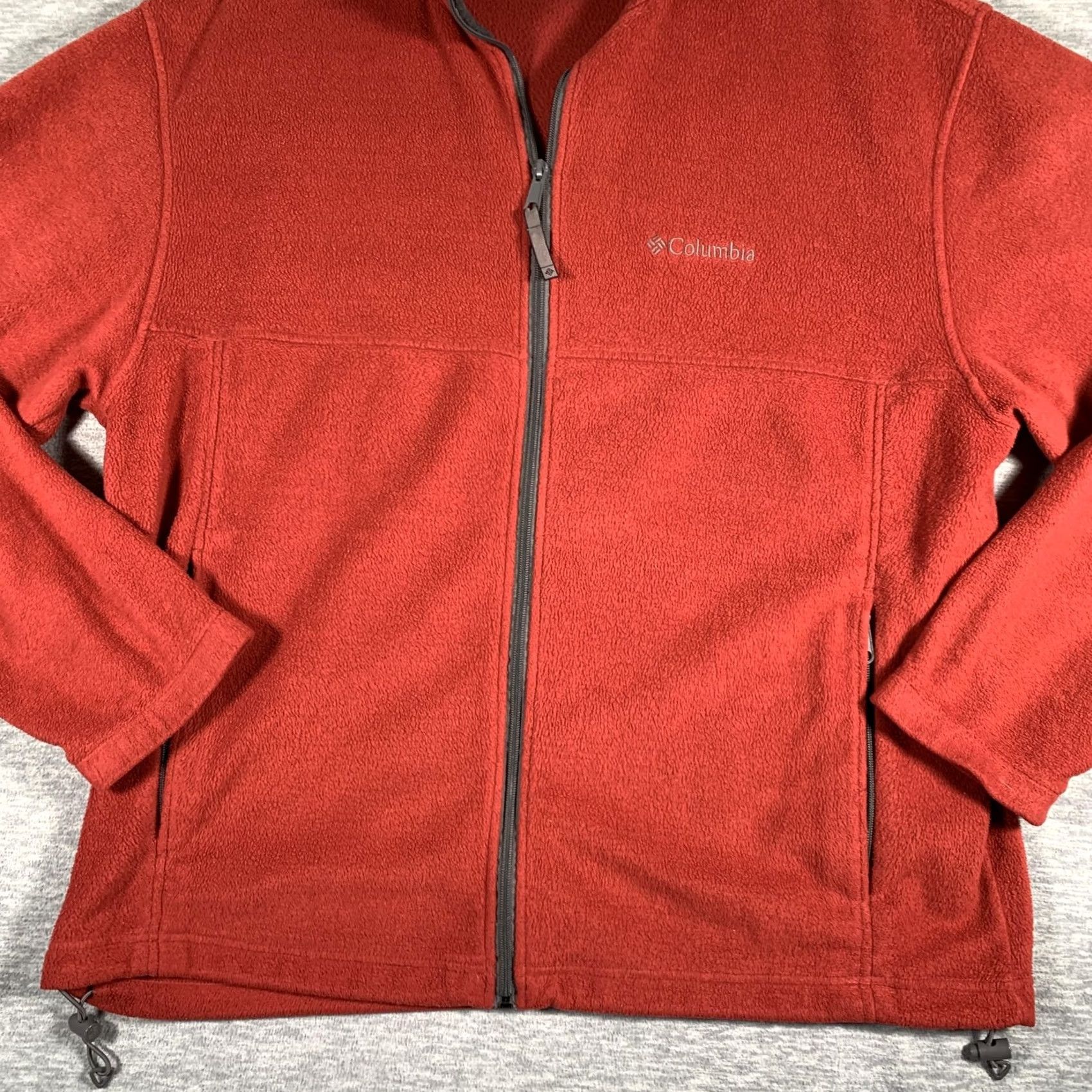 Vintage Columbia Fleece Jacket Mens XL Red Full Zip Stand Collar Pockets Outdoor WM6113 Size US XL / EU 56 / 4 - 3 Thumbnail
