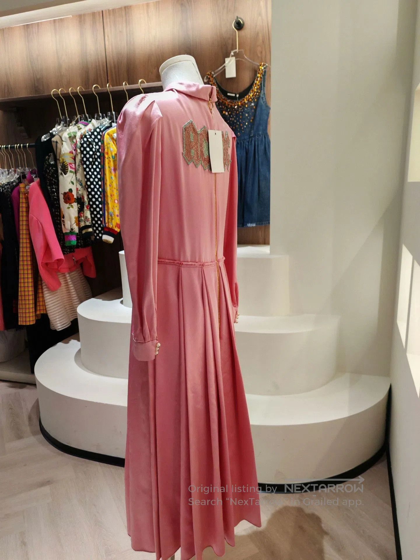 Gucci Gucci Pink Satin Dress Size 42. Size M / US 6-8 / IT 42-44 - 2 Thumbnail