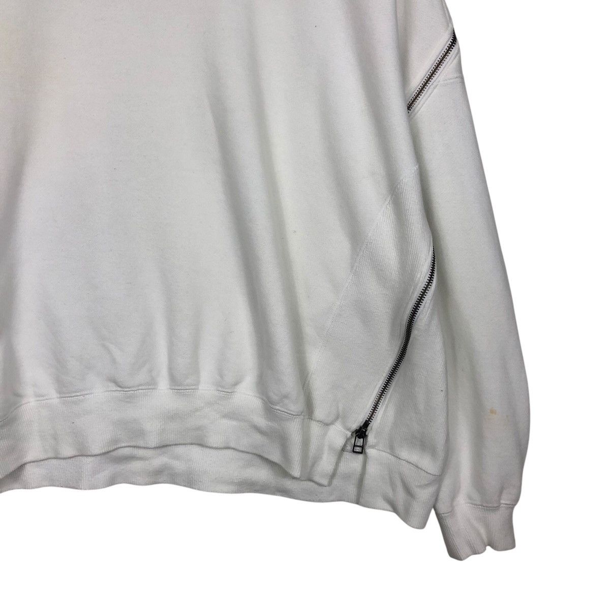 Facetasm × Japanese Brand × Seditionaries 📌Rich White Sweatshirt Facetasm Japan Small Parts Zipper Size US M / EU 48-50 / 2 - 6 Thumbnail