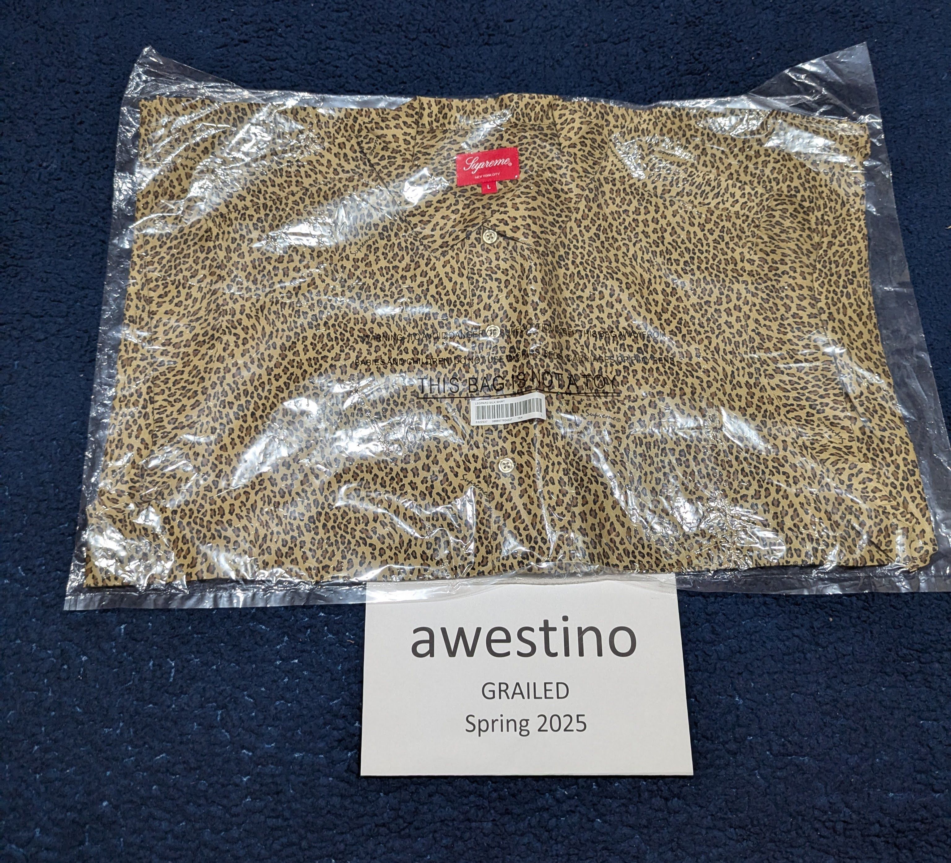 Supreme Supreme S/S 22 Leopard Silk S/S Shirt (Tan) Large | Grailed