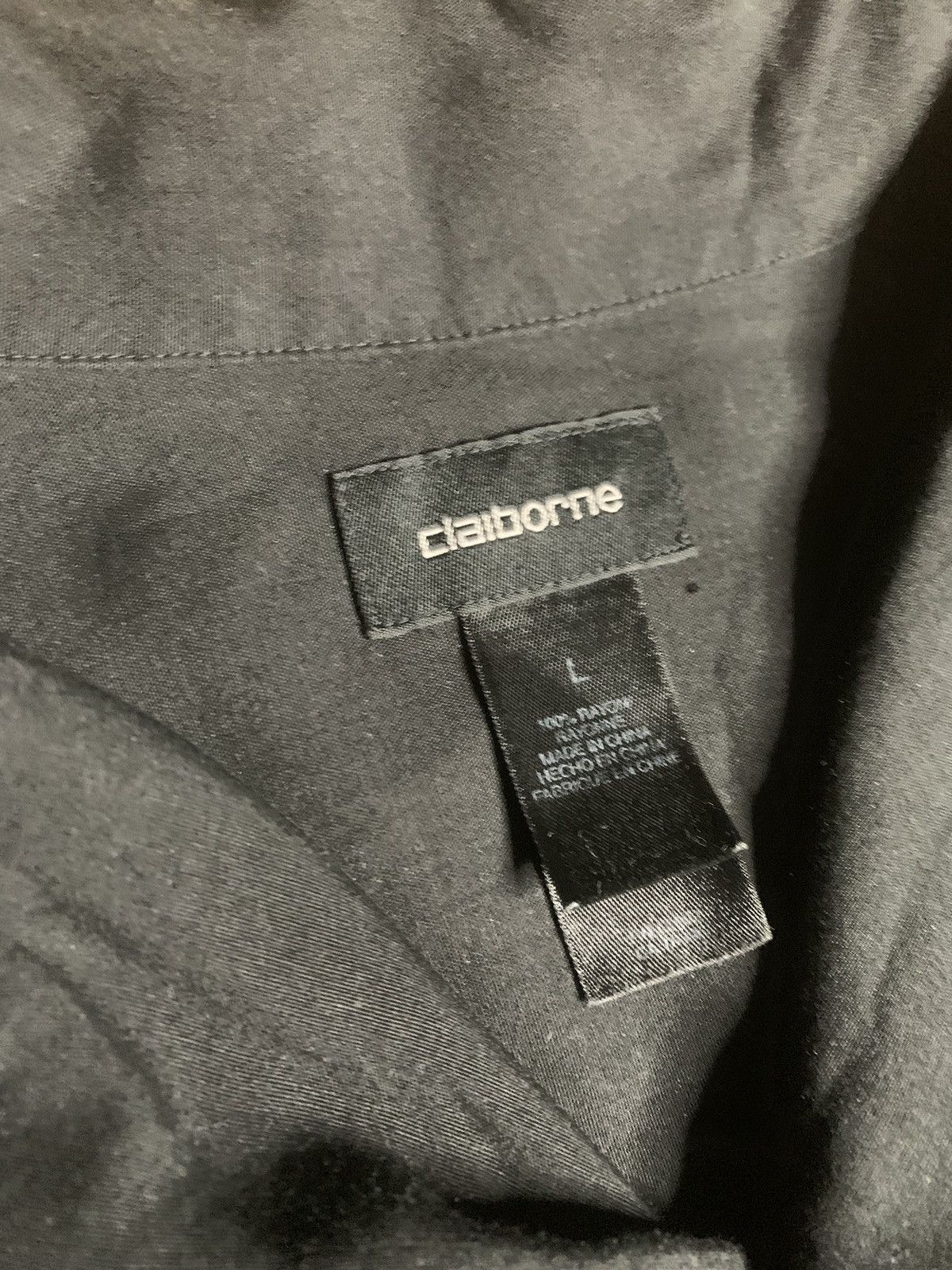 Liz Claiborne Claiborne Button Up Shirt in Black Size US L / EU 52-54 / 3 - 2 Thumbnail