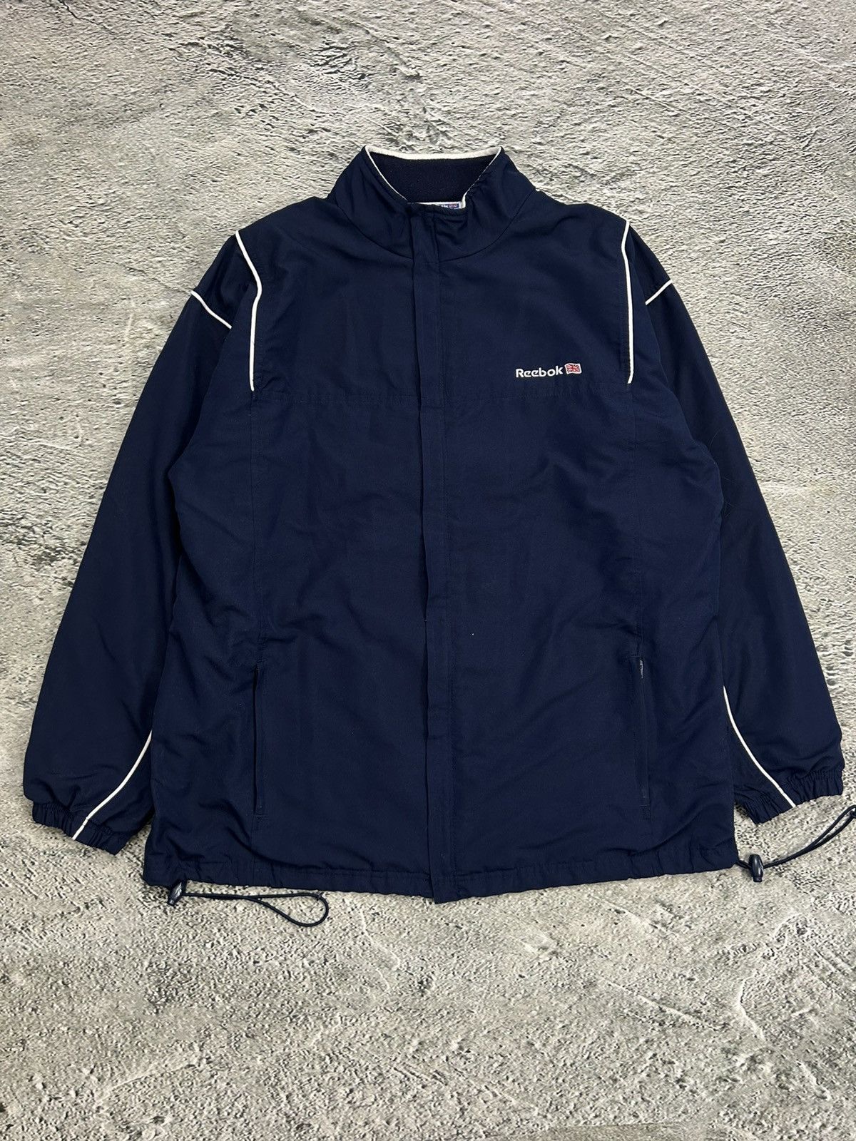 Reebok × Vintage Reebok vintage track suit navy track pants nylon UK Size US XL / EU 56 / 4 - 2 Thumbnail