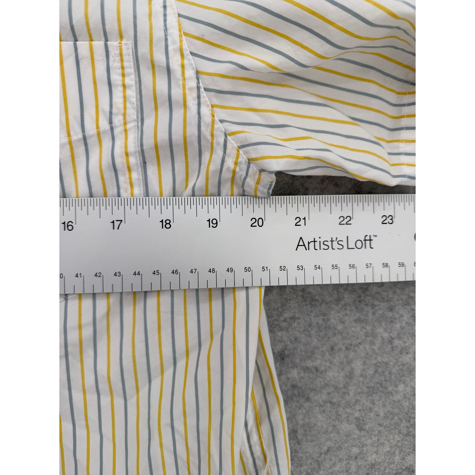 TNA Atrizia TNA Striped Cotton Short Sleeve Button Down Shirt Size S / US 4 / IT 40 - 9 Thumbnail