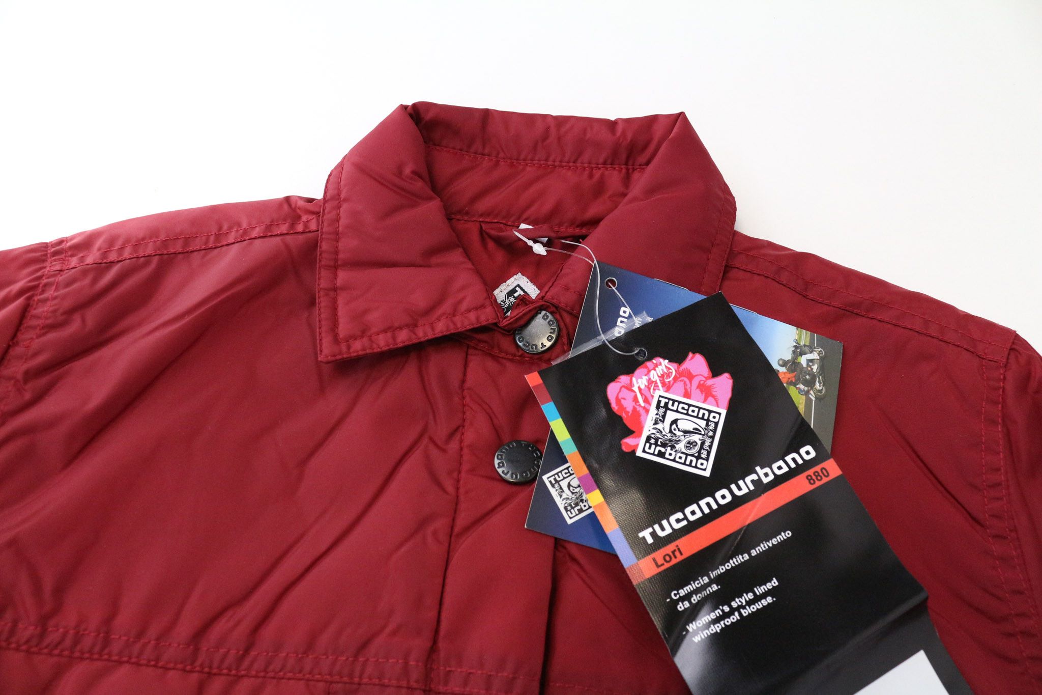 Other LORI 2XS Red Windproof Collared Zipped Jacket 75795 Size XXS / US 00 / IT 34 - 3 Thumbnail