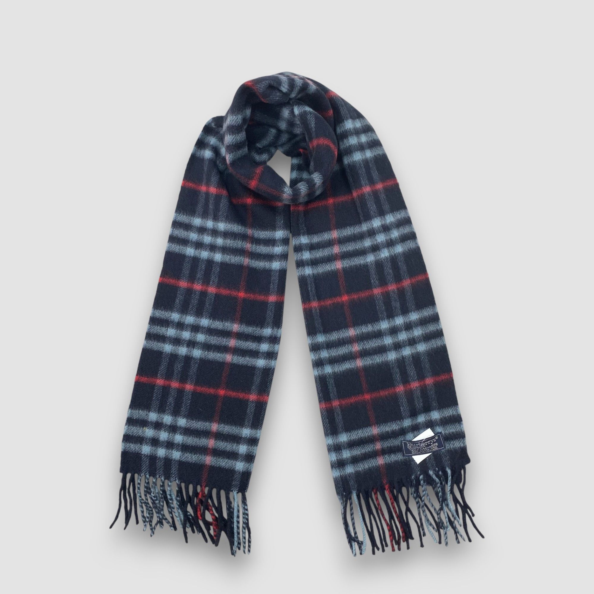 Burberry Vintage Burberry Scarf Muffler Cashmere Nova Check Scarves Size ONE SIZE - 1 Thumbnail