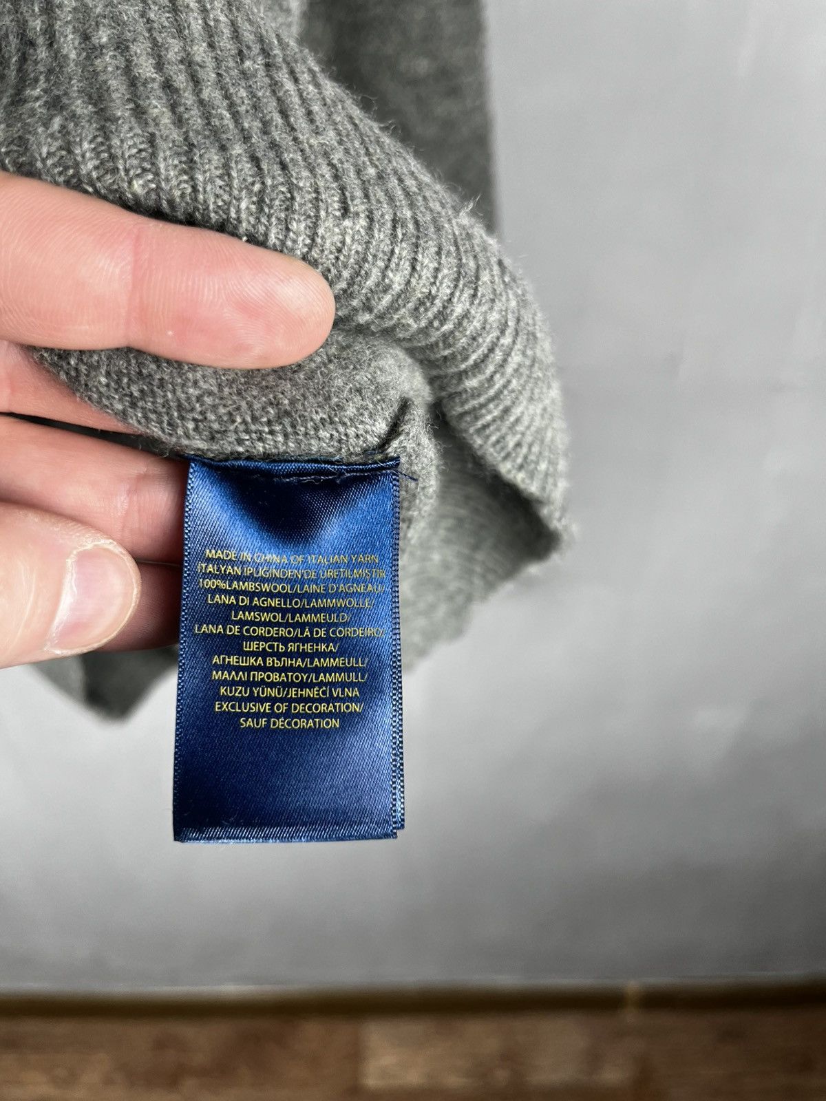 Polo Ralph Lauren Ralph Lauren wool mens sweater size L Size US L / EU 52-54 / 3 - 7 Thumbnail