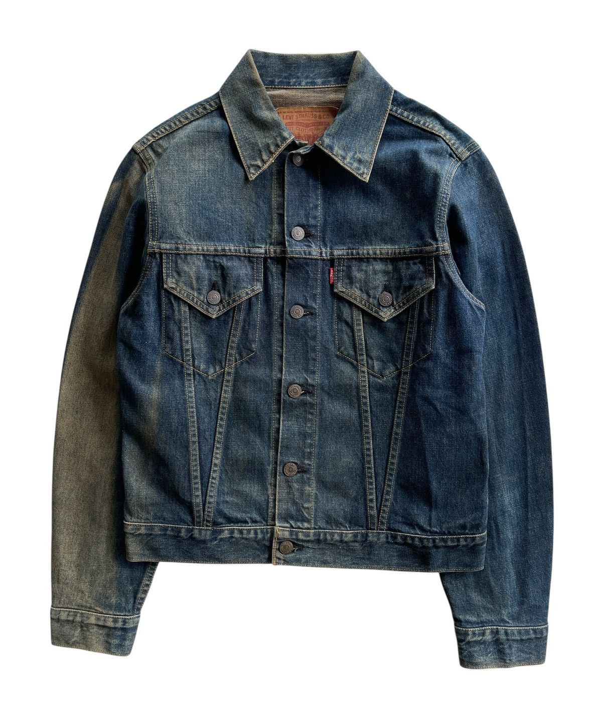 Levi's Vintage Clothing Vintage Levis Big E Lot 71557 Denim Trucker Jacket Size US S / EU 44-46 / 1 - 1 Thumbnail