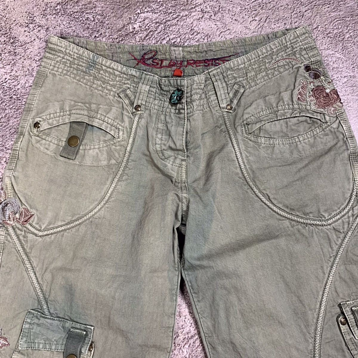 Vintage Vintage 90s Japanese Baggy Cargo Pants Flared Parachute 30 Size 30" / US 8 / IT 44 - 3 Thumbnail