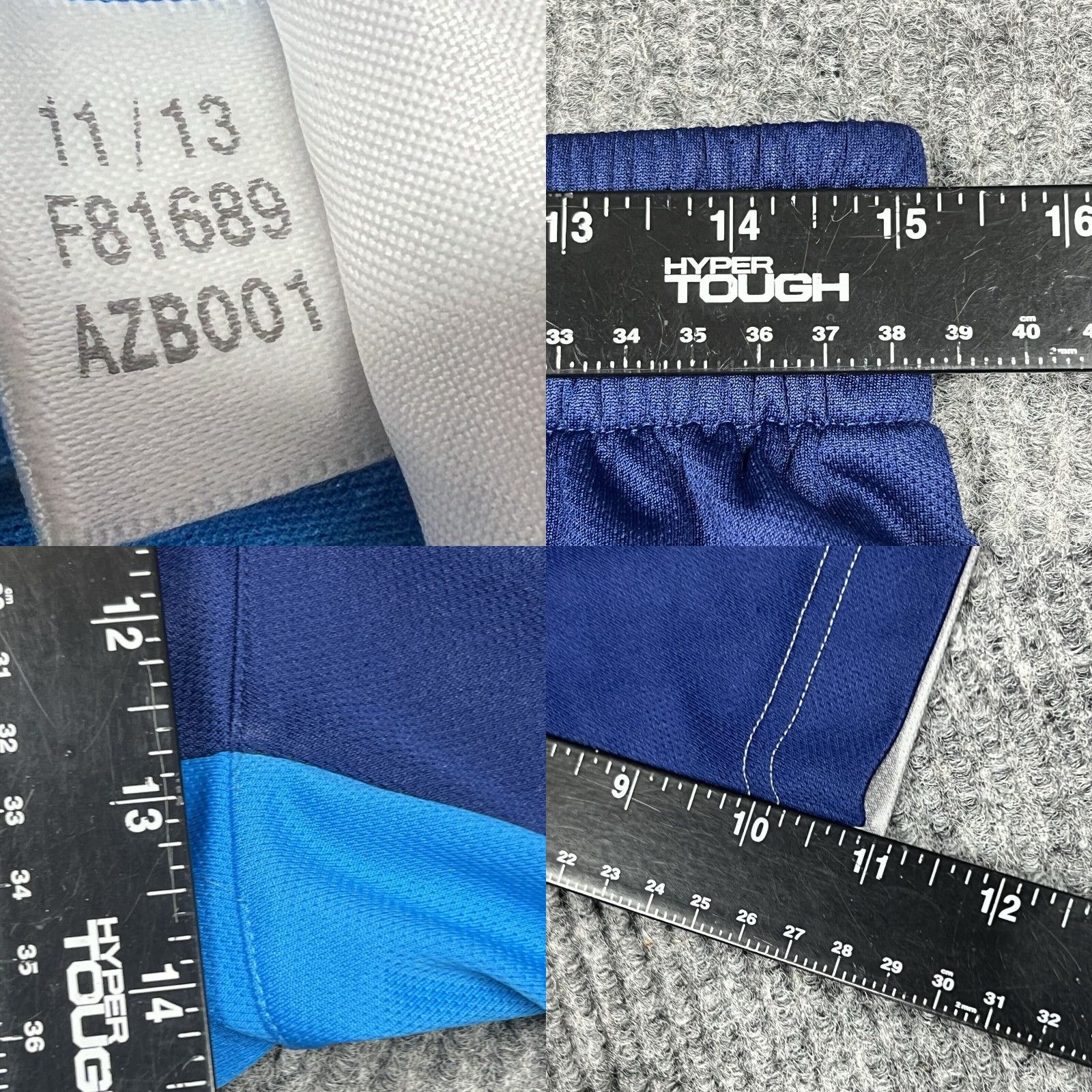 Adidas Adidas Shorts Men Large Blue Climalite Basketball Gym Drawstring Size US 33 - 8 Thumbnail