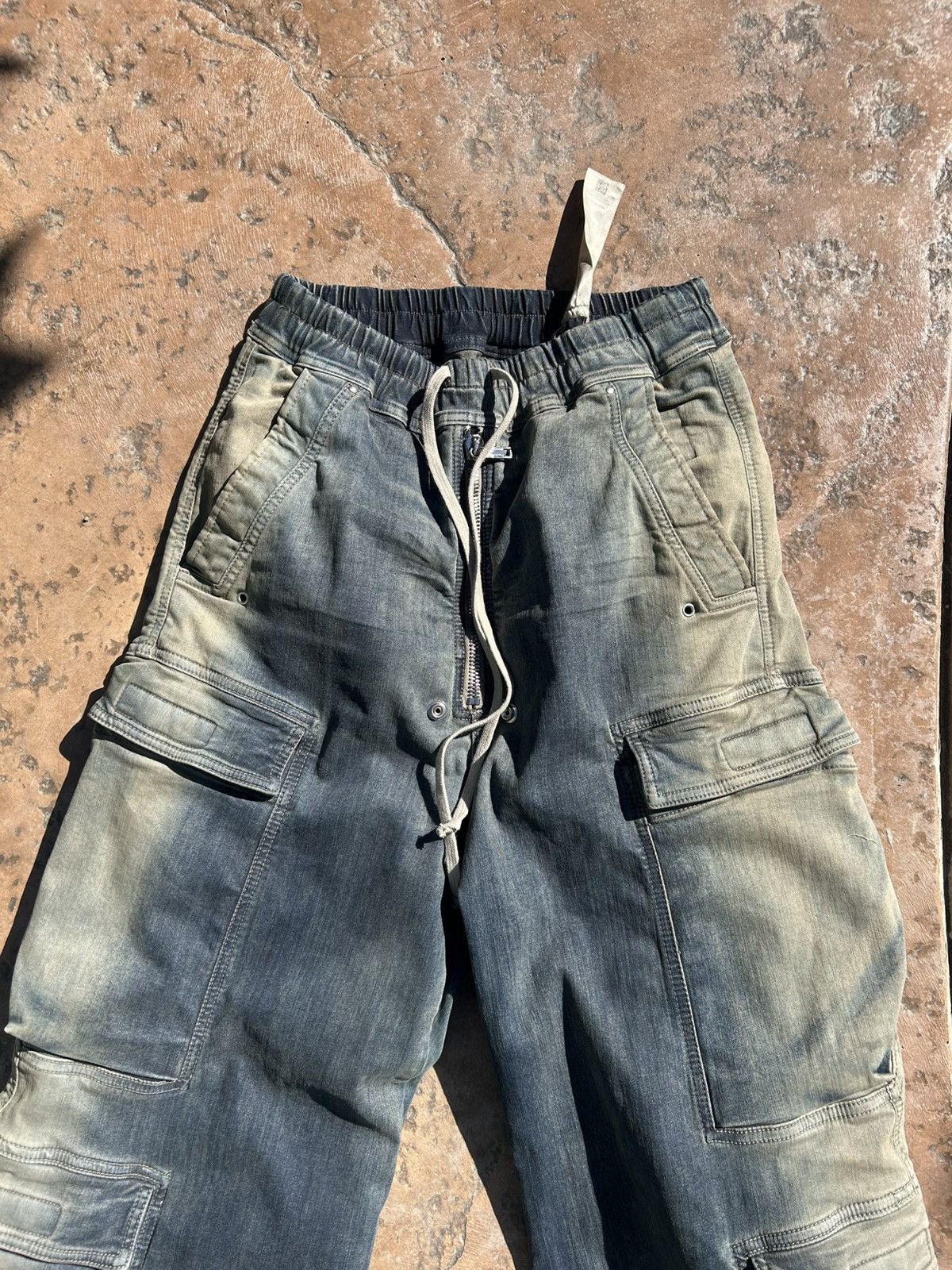 Rick Owens Drkshdw Rick owen drkshdw mineral pearl double jumbo cargo bela Size US 28 / EU 44 - 2 Thumbnail
