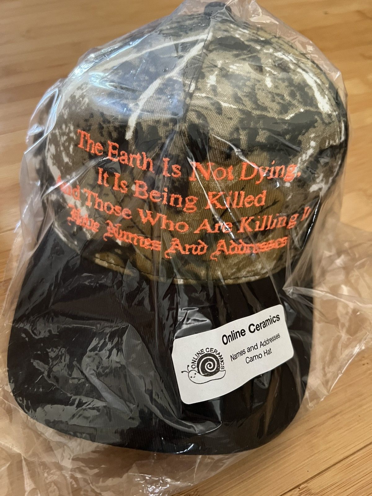 Online Ceramics Online Ceramics Names and Addresses CAMO Hat Baseball cap Size ONE SIZE - 1 Thumbnail