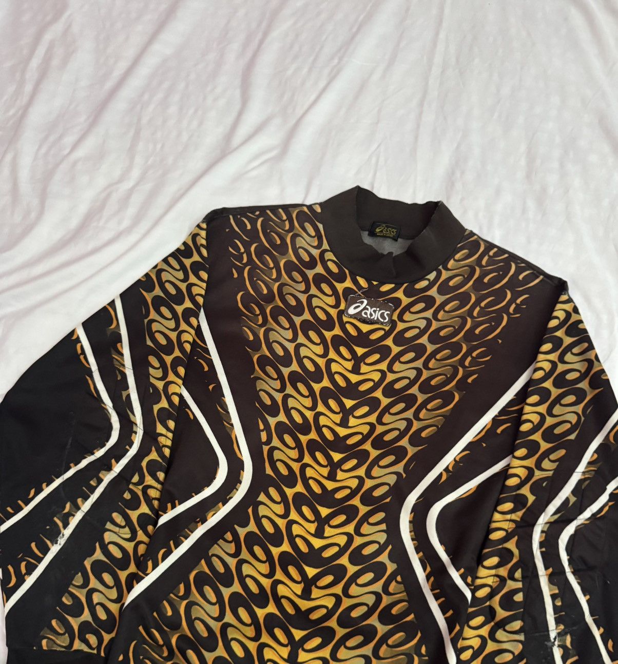 Asics Distressed Vintage 90s Asics Flames Goalkeeper Jersey Size US L / EU 52-54 / 3 - 5 Thumbnail