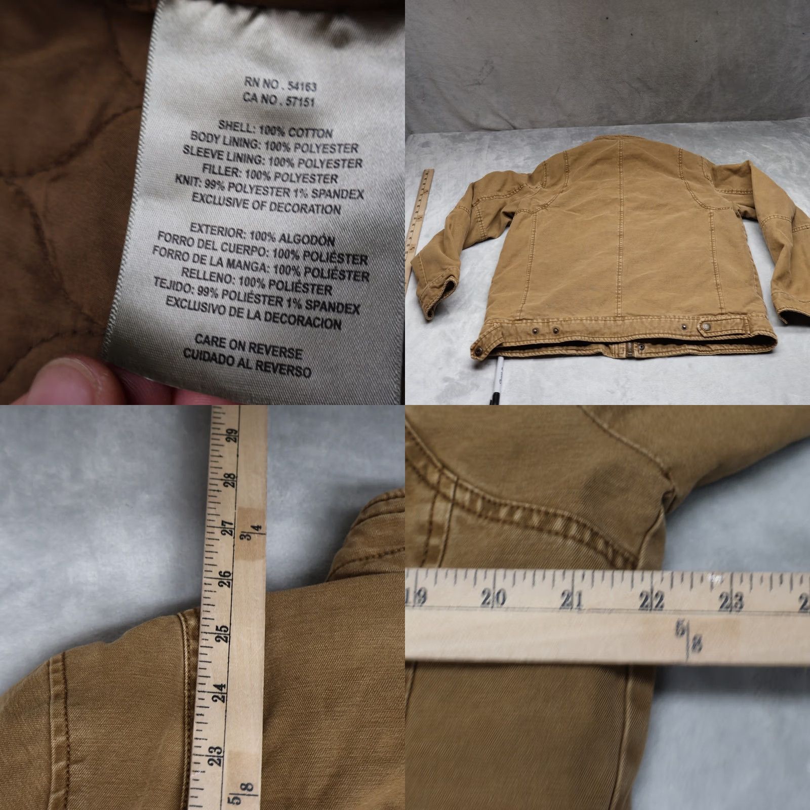 Levi's Levi's Jacket Mens M Brown Canvas Quilt Lined Rugged Utility Field Military Jacket Size US M / EU 48-50 / 2 - 8 Thumbnail