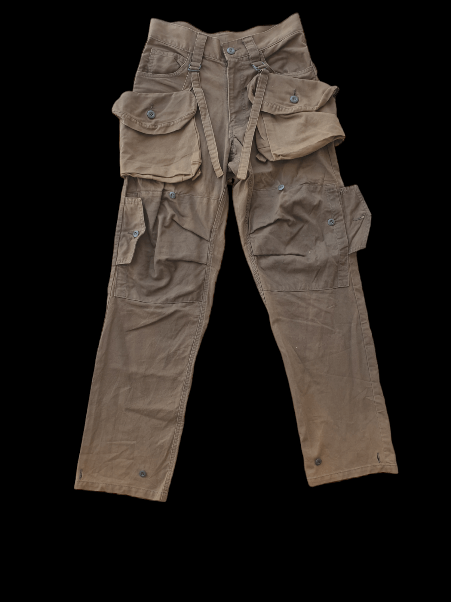 Final Home × Issey Miyake × Japanese Brand Vintage FINAL HOME Bondage Double Pocket Pants Size US 31 - 1 Thumbnail