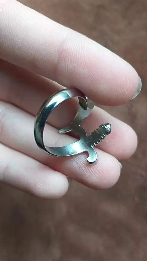 Designer × Vintage Knife Ring🔥🔥🔥 Size ONE SIZE - 3 Thumbnail