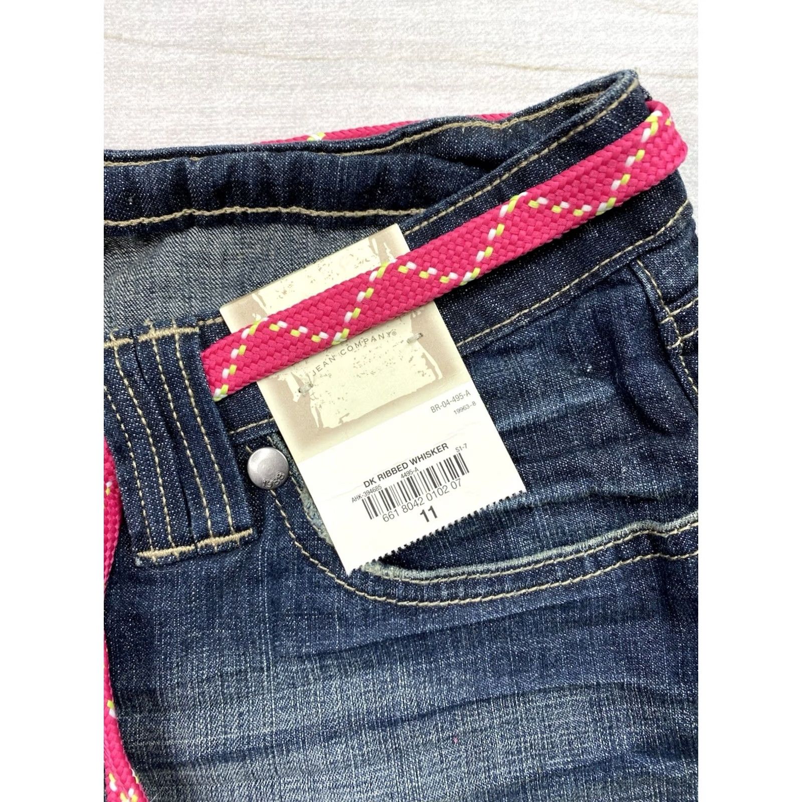 Vintage Vtg AriZona Jeans Co Shorts 11 Cuffed Distressed Stretch Denim Low Rise Y2K NWT Size 32" / US 10 / IT 46 - 2 Thumbnail