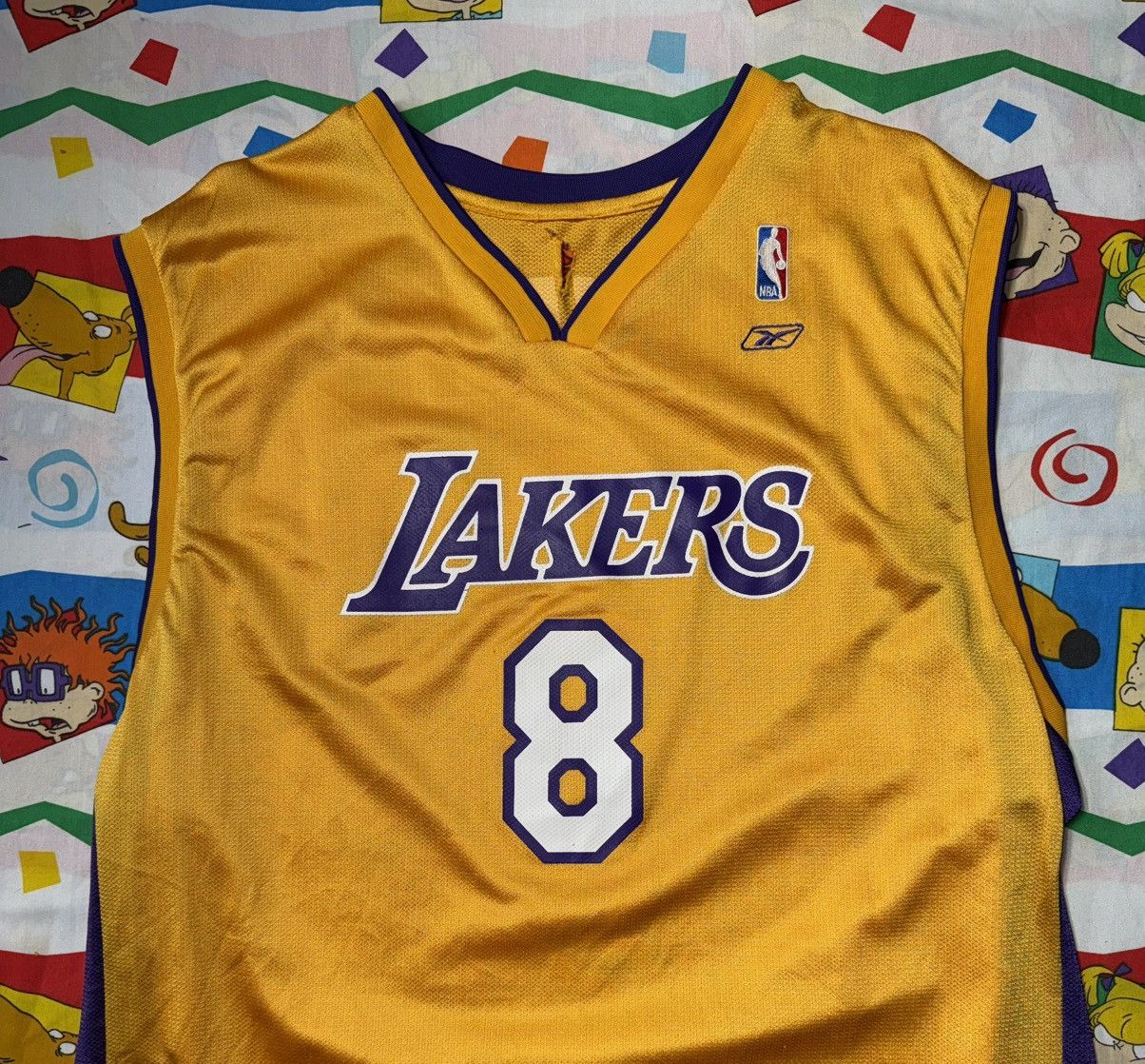 Reebok Vintage Y2K LA LAKERS Kobe Bryant #8 Reebok NBA Jersey Size US XXL / EU 58 / 5 - 2 Thumbnail