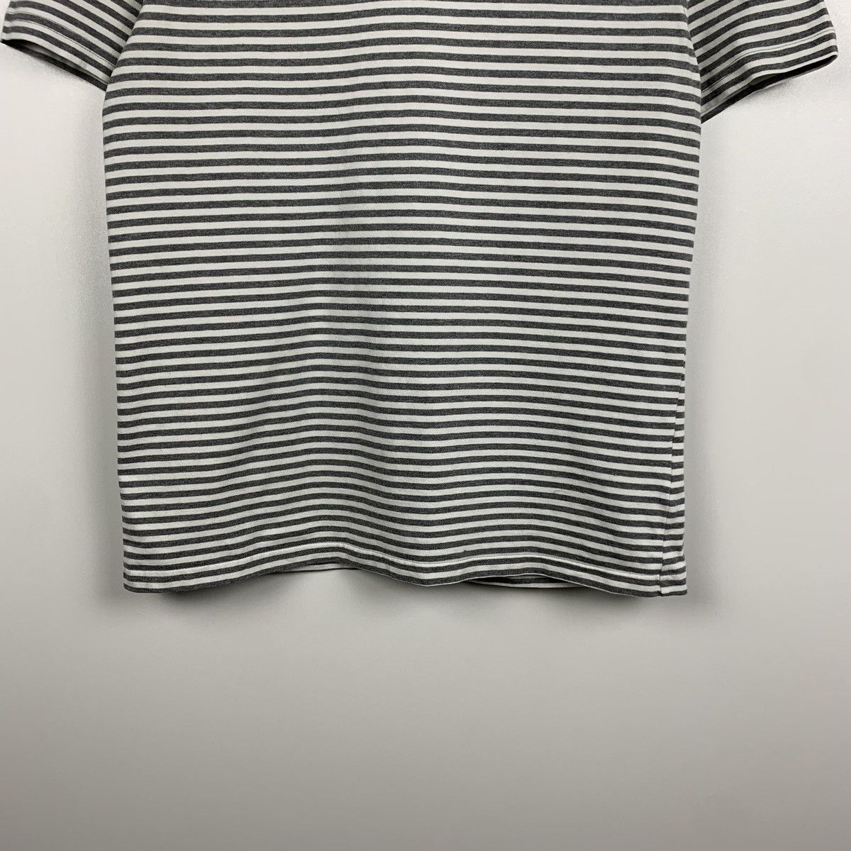 Folk Folk Striped Tee Mens Size S Short Sleeve White Gray Size US S / EU 44-46 / 1 - 3 Thumbnail